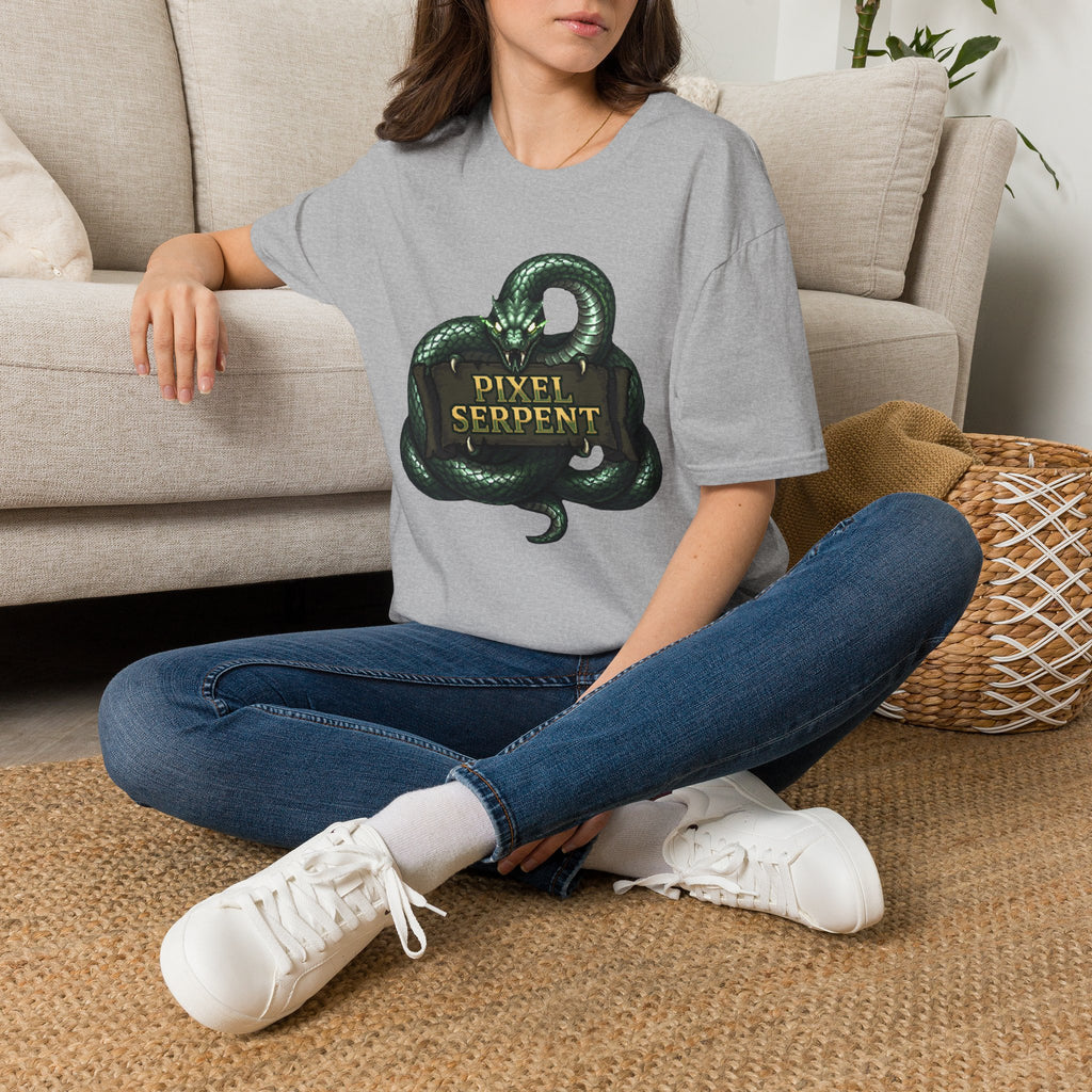 Pixel Serpent Gamer Graphic Tee
