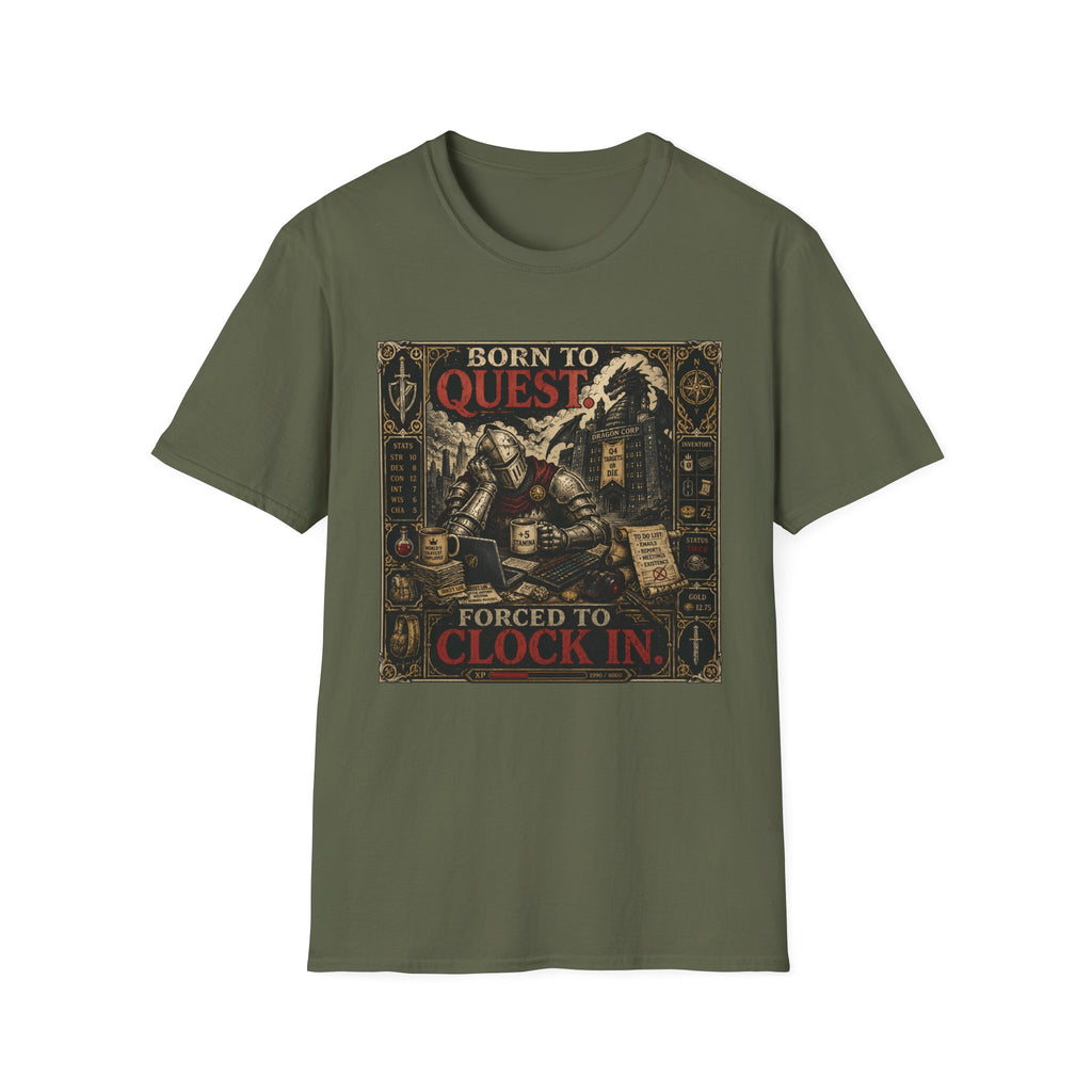 Born To Quest Gamer Graphic Tee