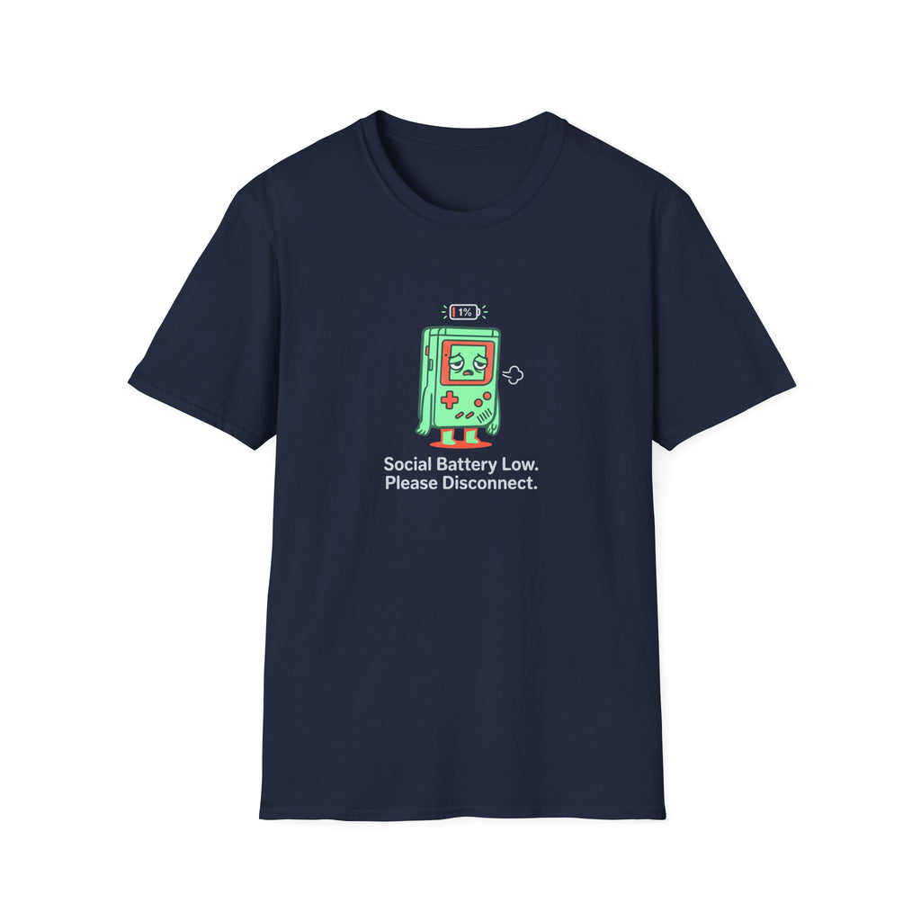 Social Battery Low Gamer Graphic Tee