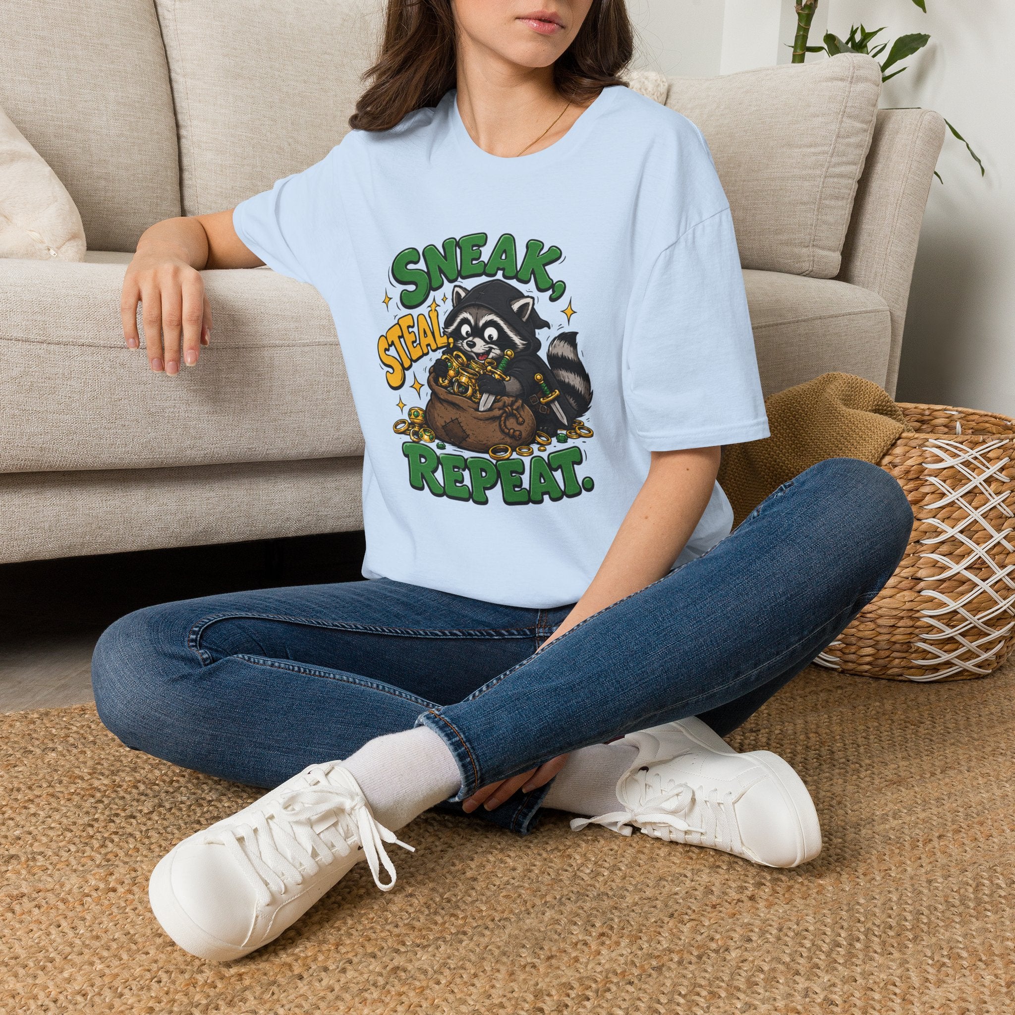 Sneak. Steal. Racoon Graphic Tee