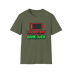 Low Battery Game Over Graphic Tee