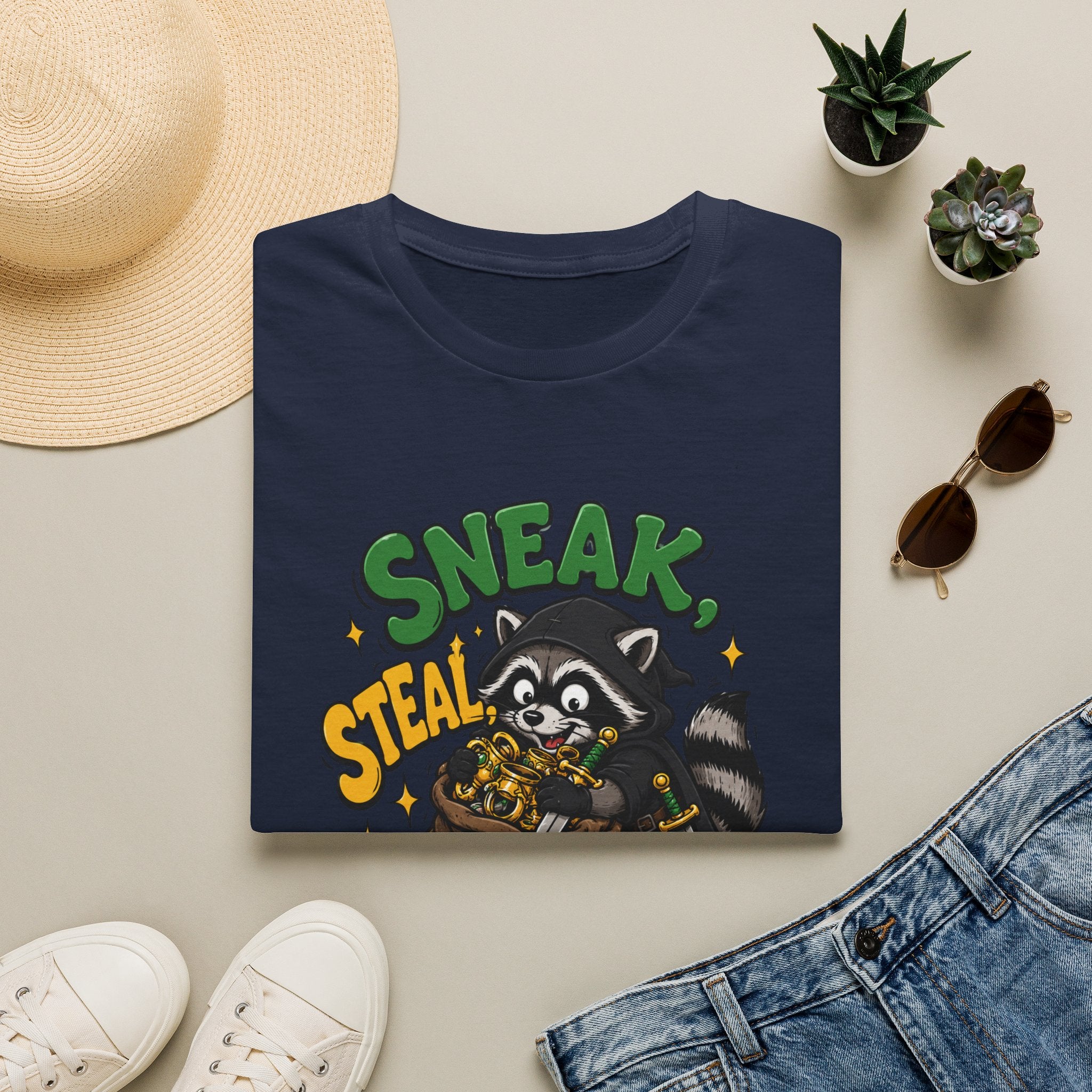 Sneak. Steal. Racoon Graphic Tee