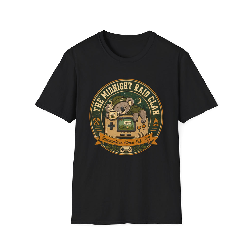 Midnight Raid Clan Gamer Graphic Tee