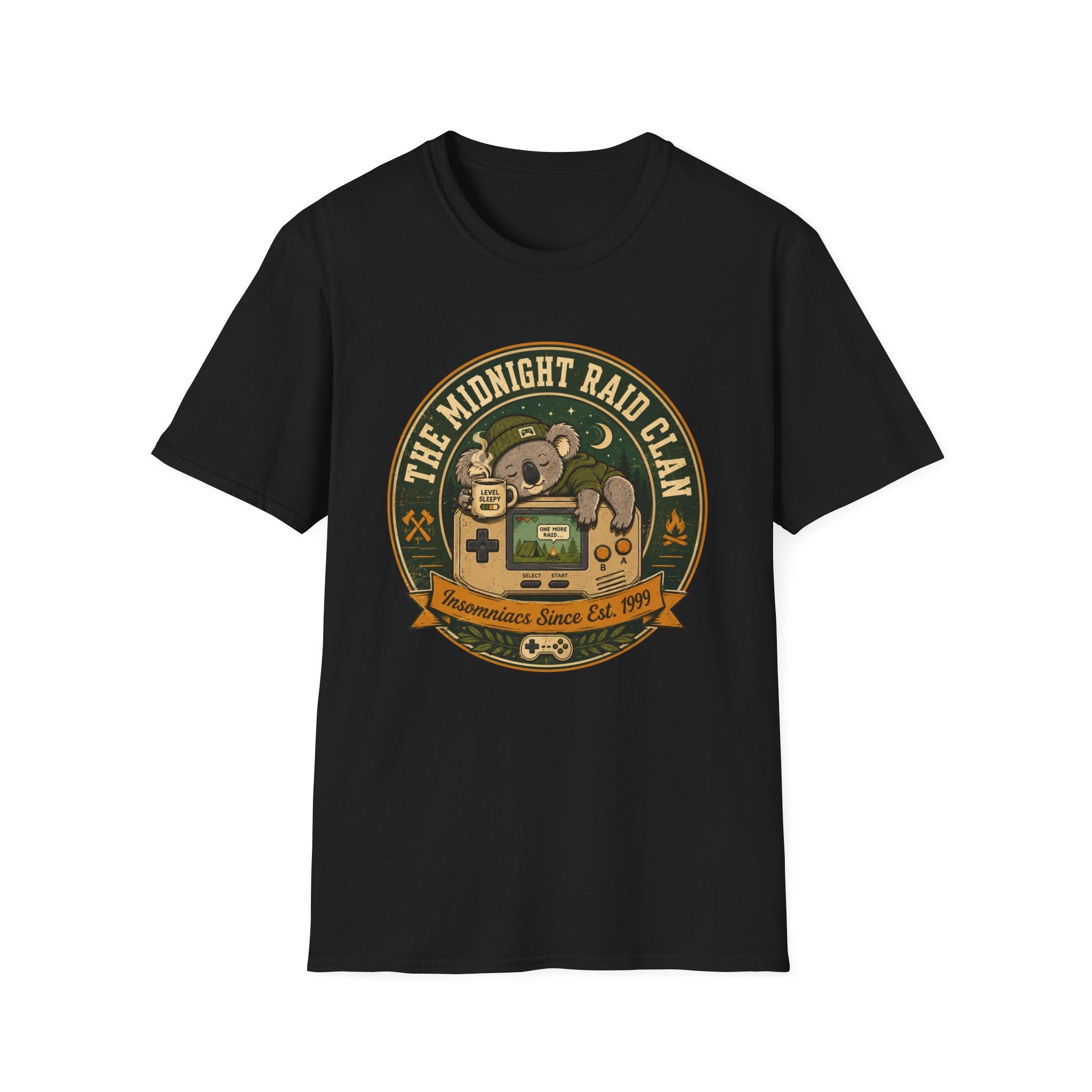 Midnight Raid Clan Gamer Graphic Tee