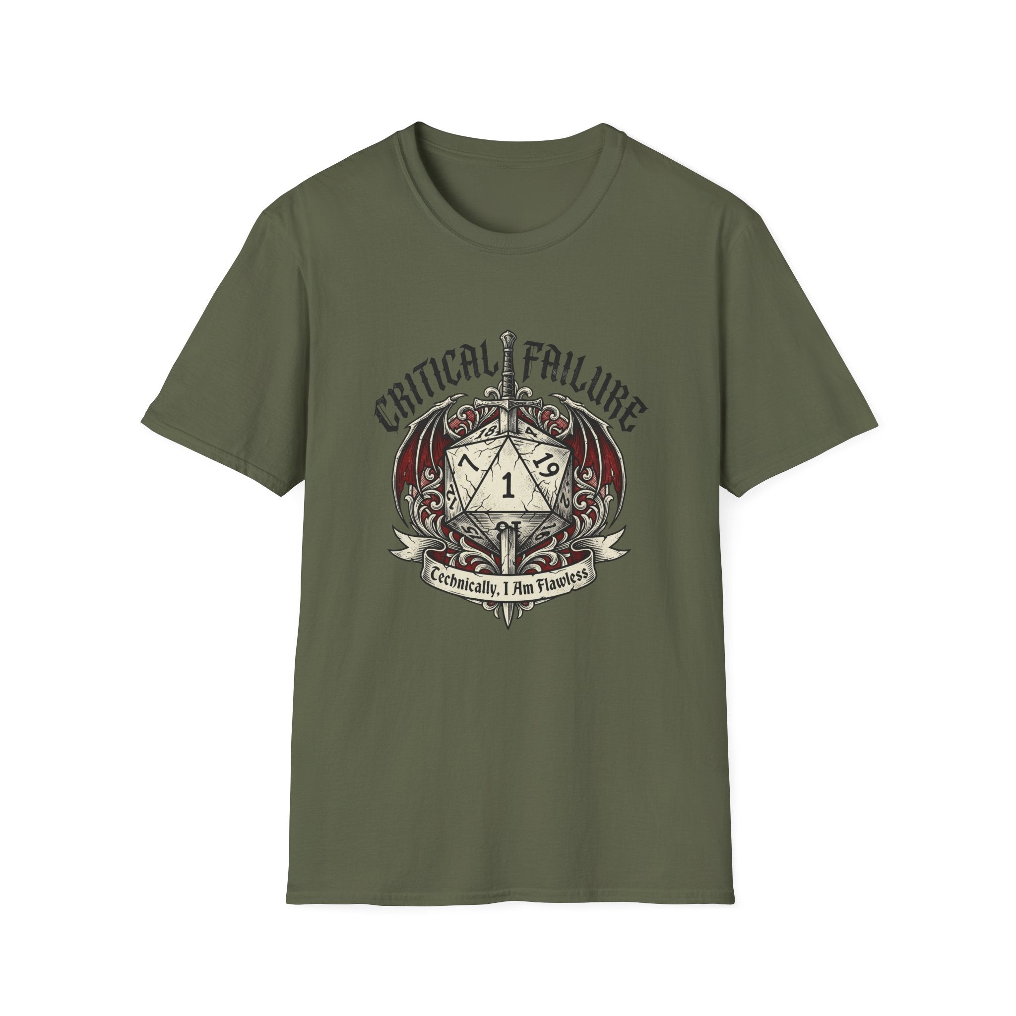 Critical Failure Gamer Graphic Tee