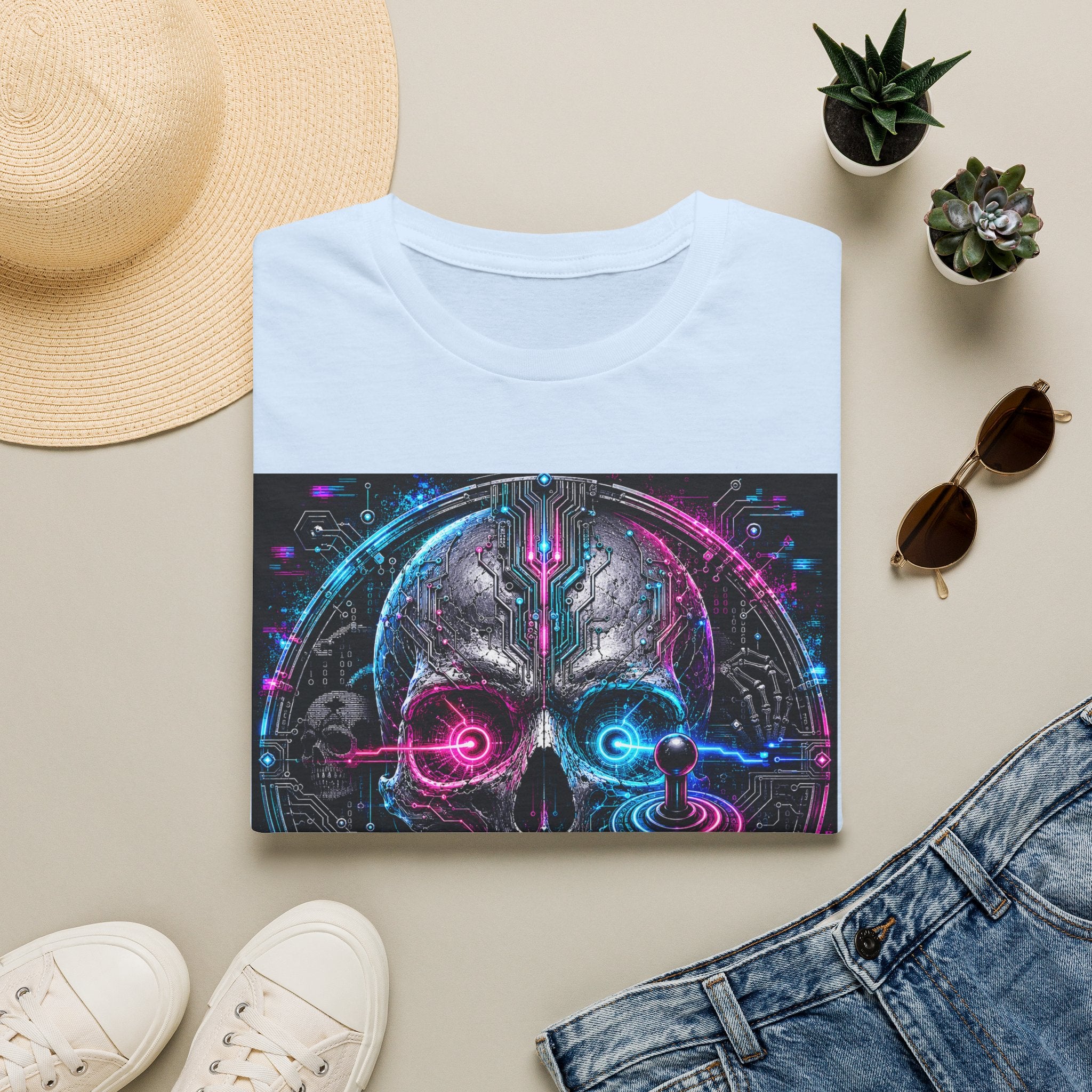 Cyberskull Gamer Graphic Tee