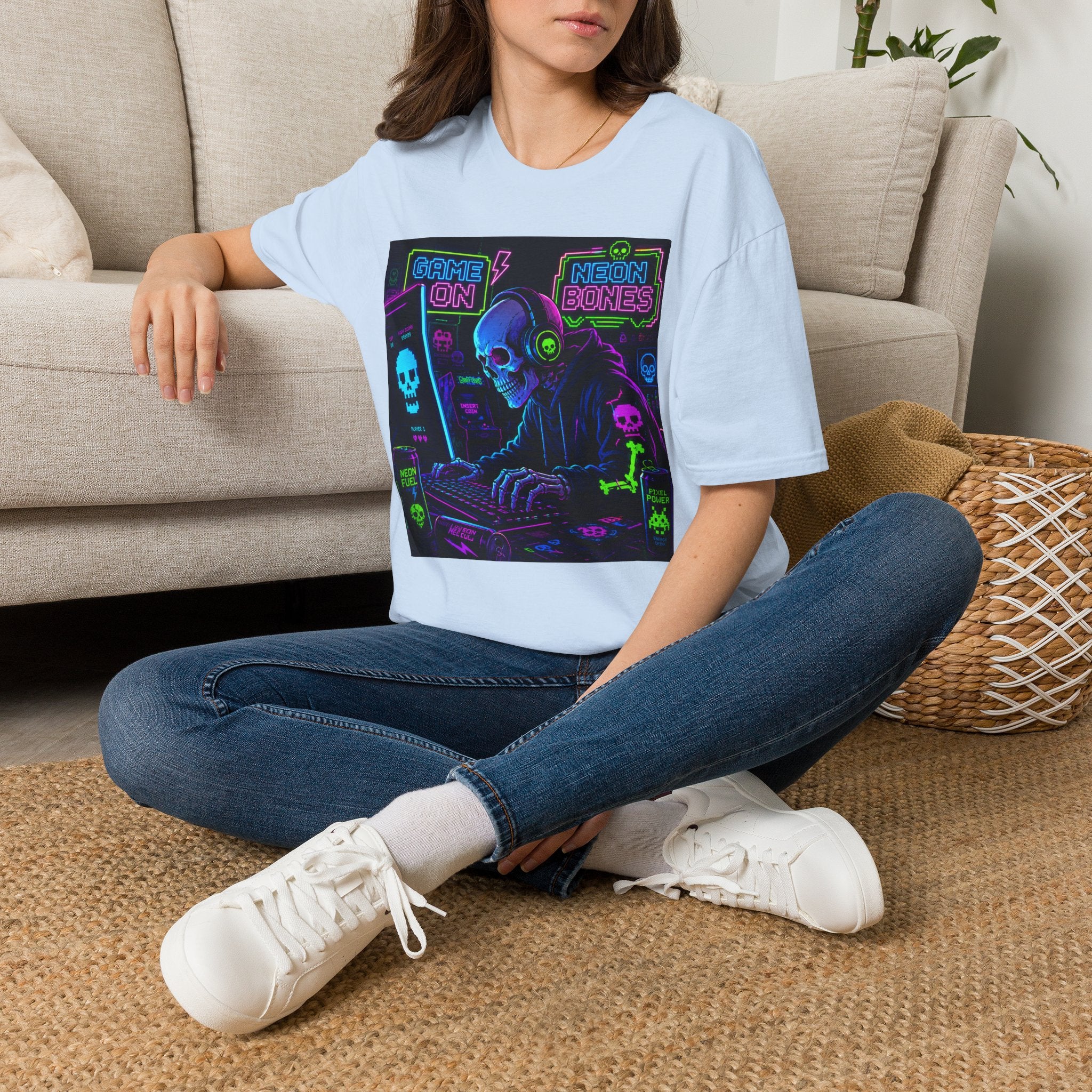 Game On Neon Gamer Graphic Tee