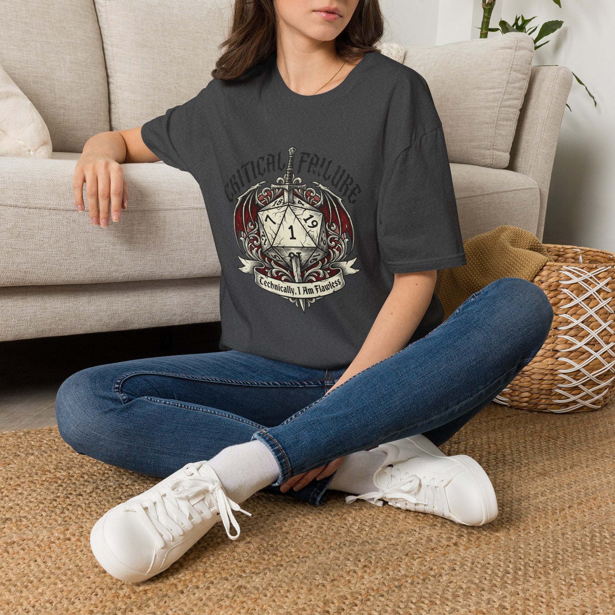 Critical Failure Gamer Graphic Tee