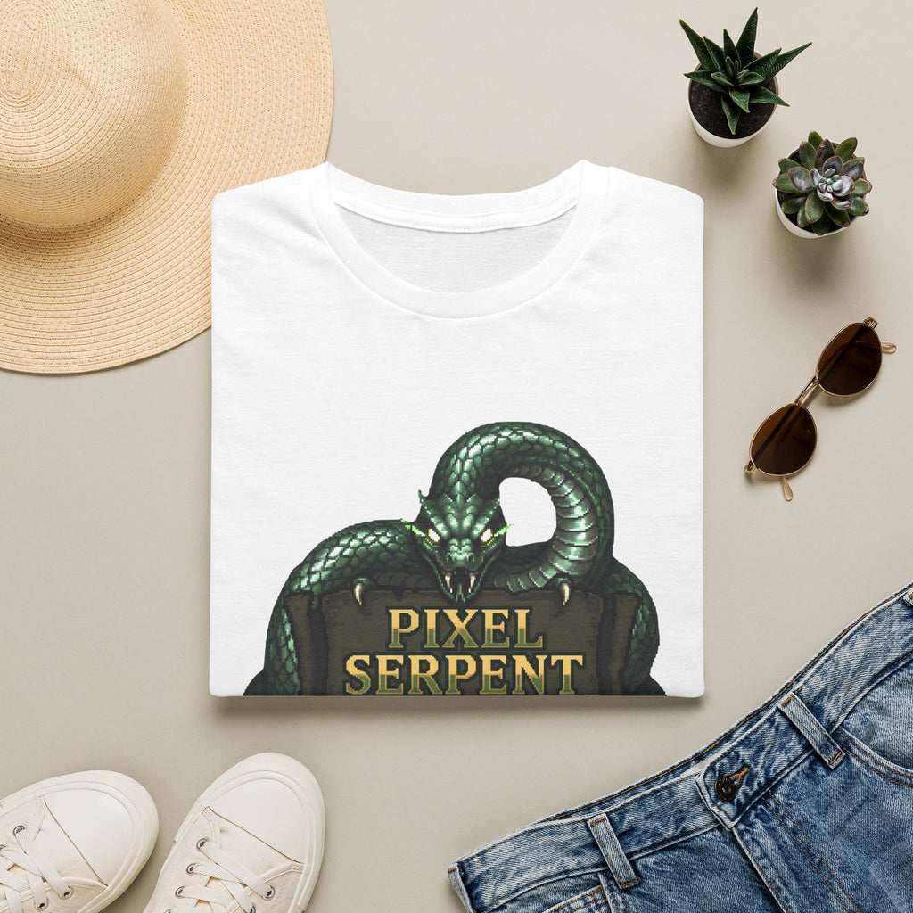 Pixel Serpent Gamer Graphic Tee
