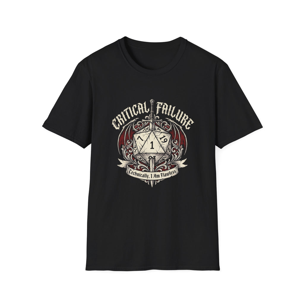 Critical Failure Gamer Graphic Tee