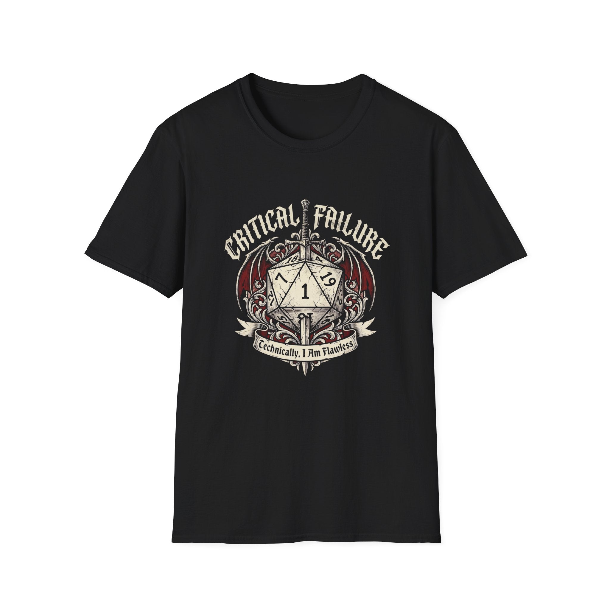 Critical Failure Gamer Graphic Tee