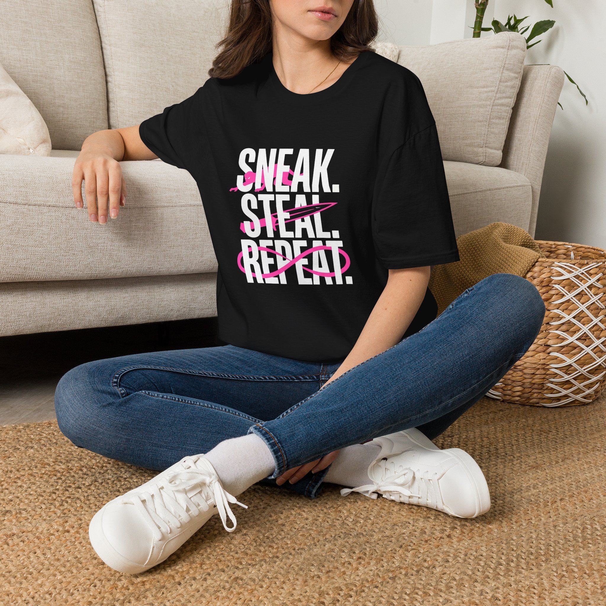 Sneak Steal Repeat Graphic Tee