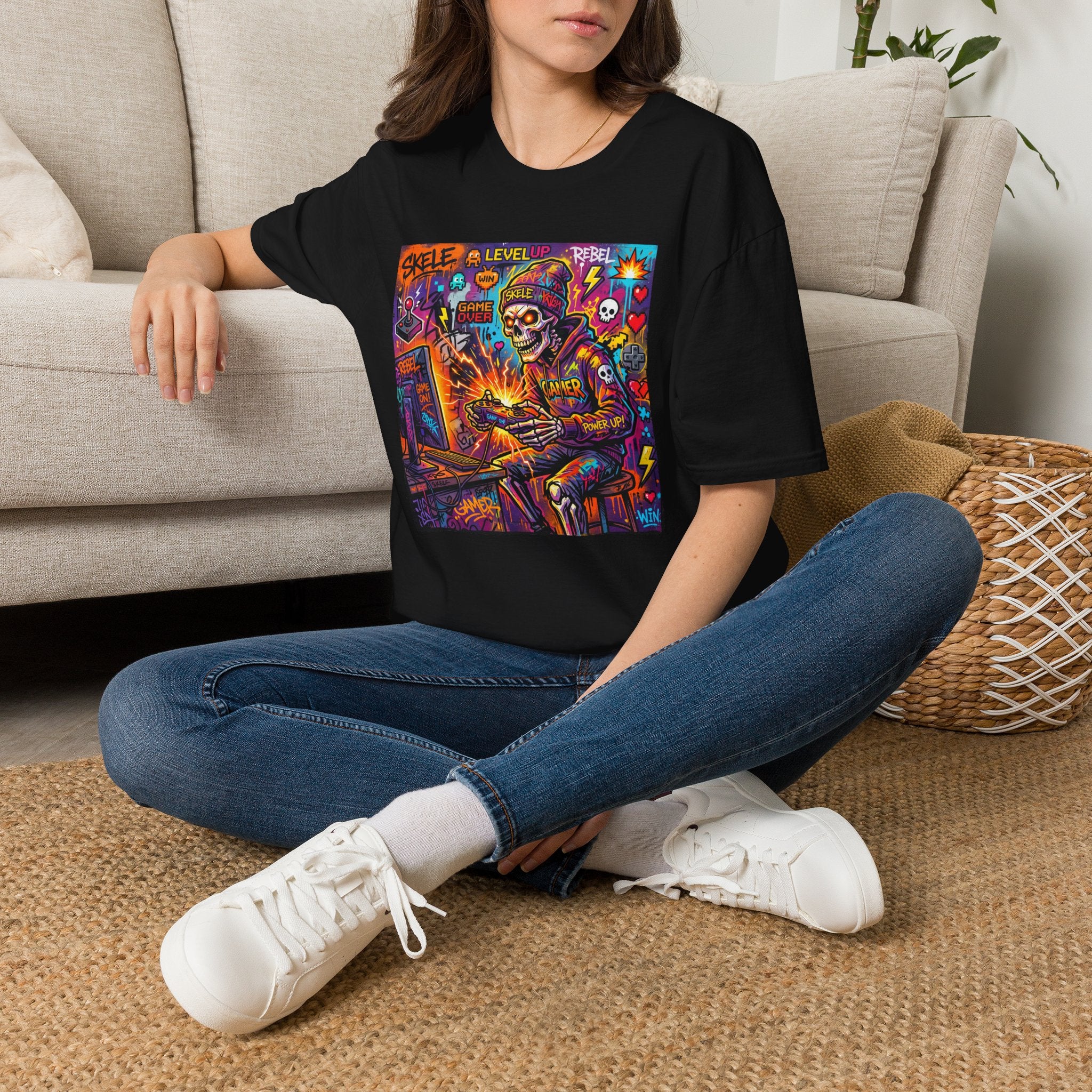 Skele Gamer Graphic Tee