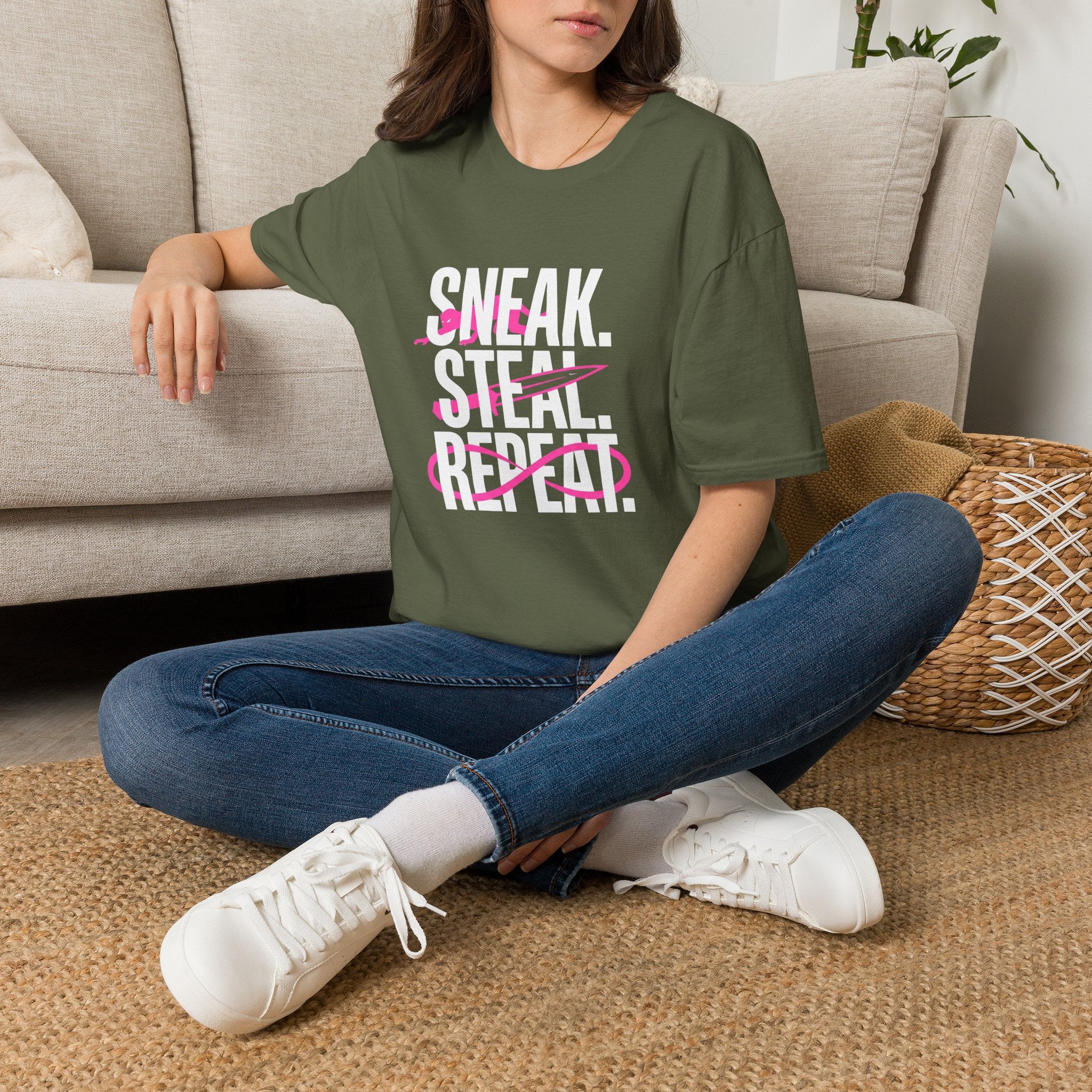 Sneak Steal Repeat Graphic Tee