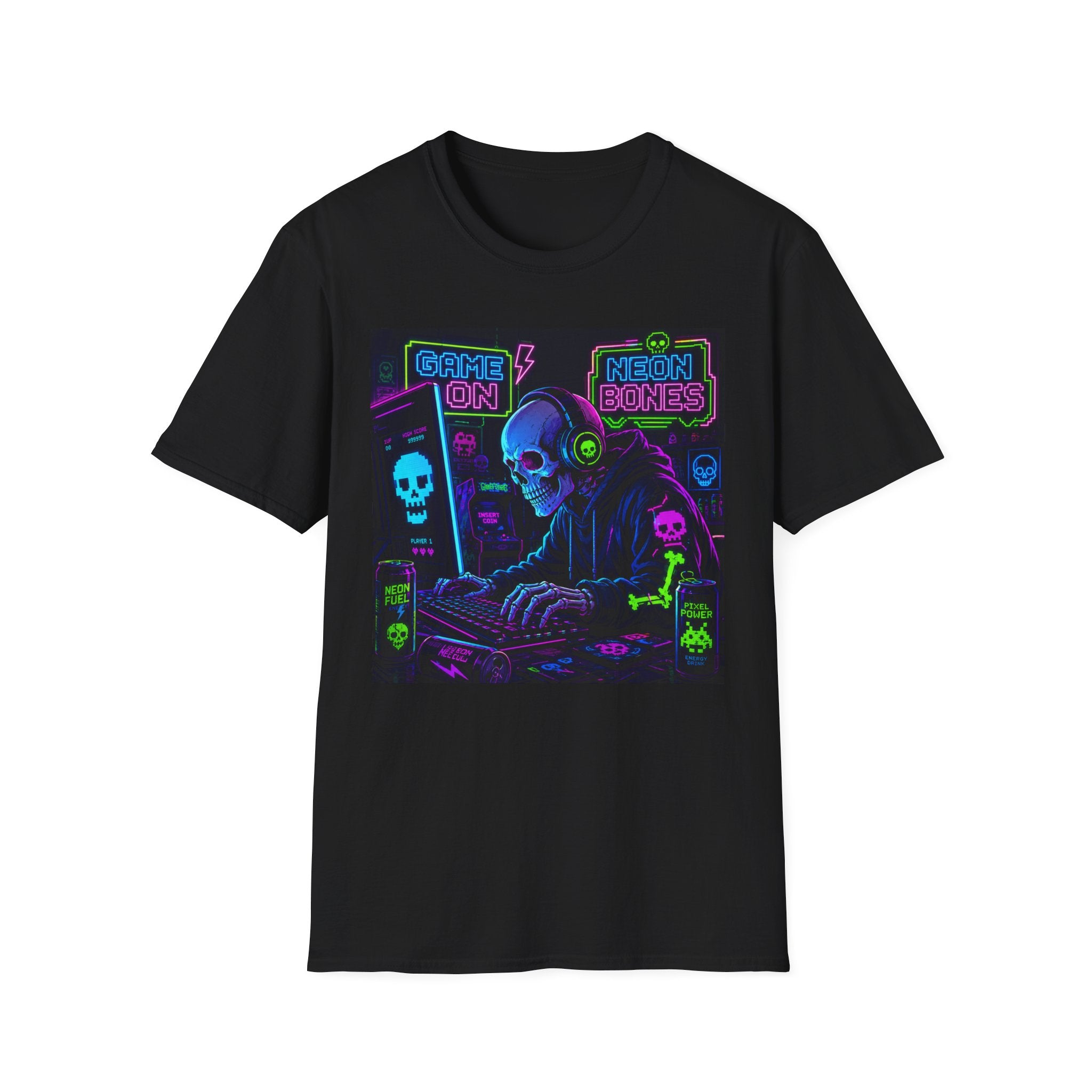 Game On Neon Gamer Graphic Tee