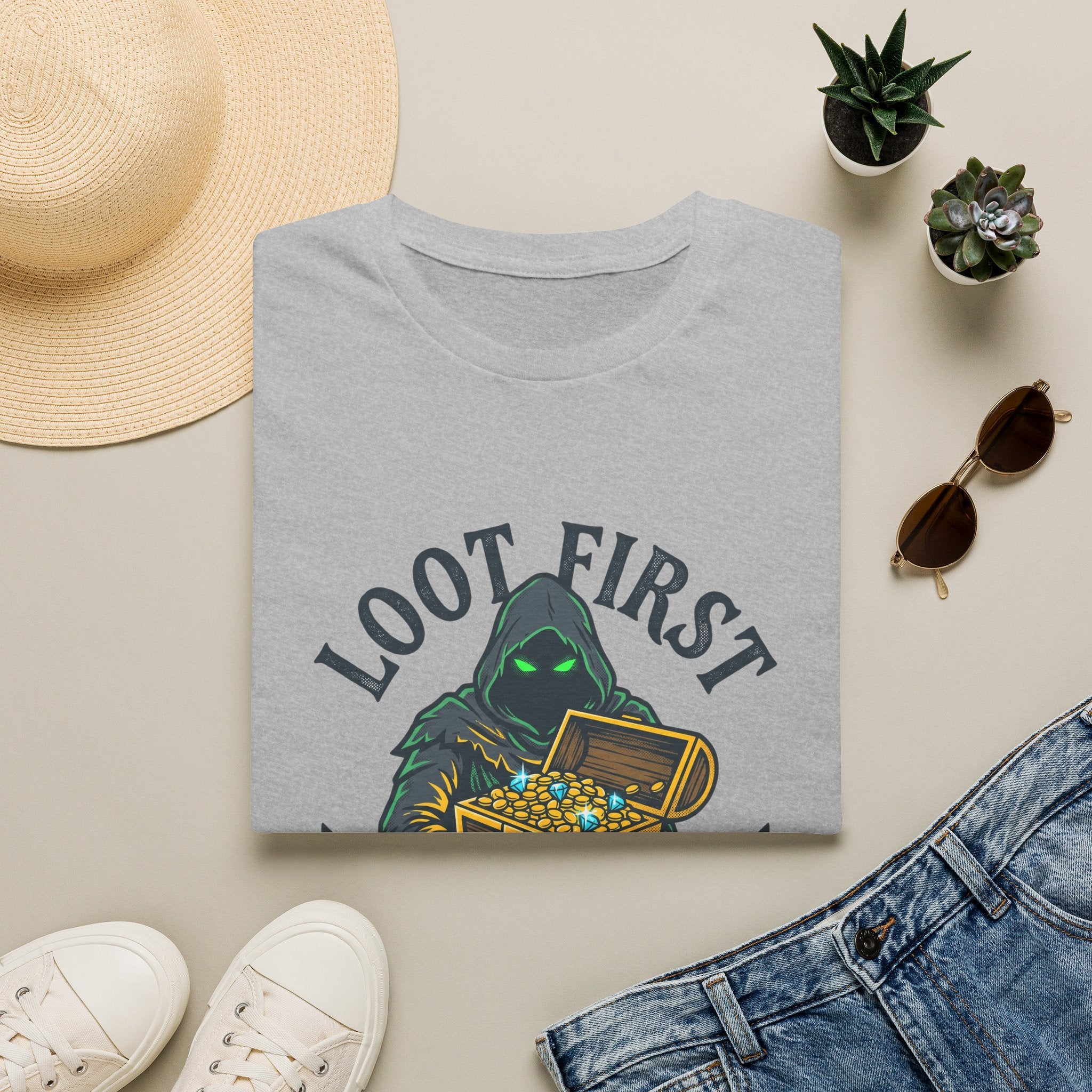 Loot First. Question Later Graphic Tee