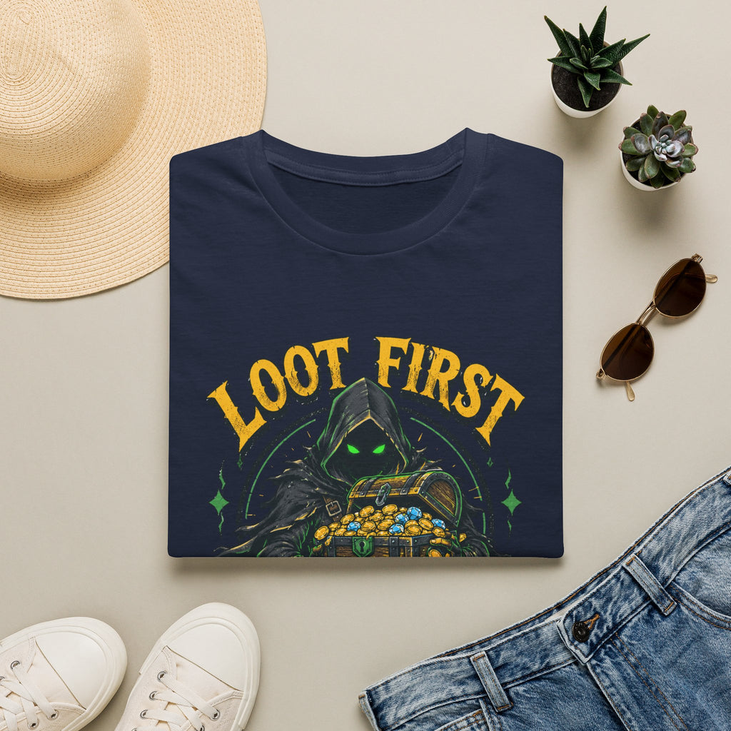 Loot First. Question Later Graphic Tee
