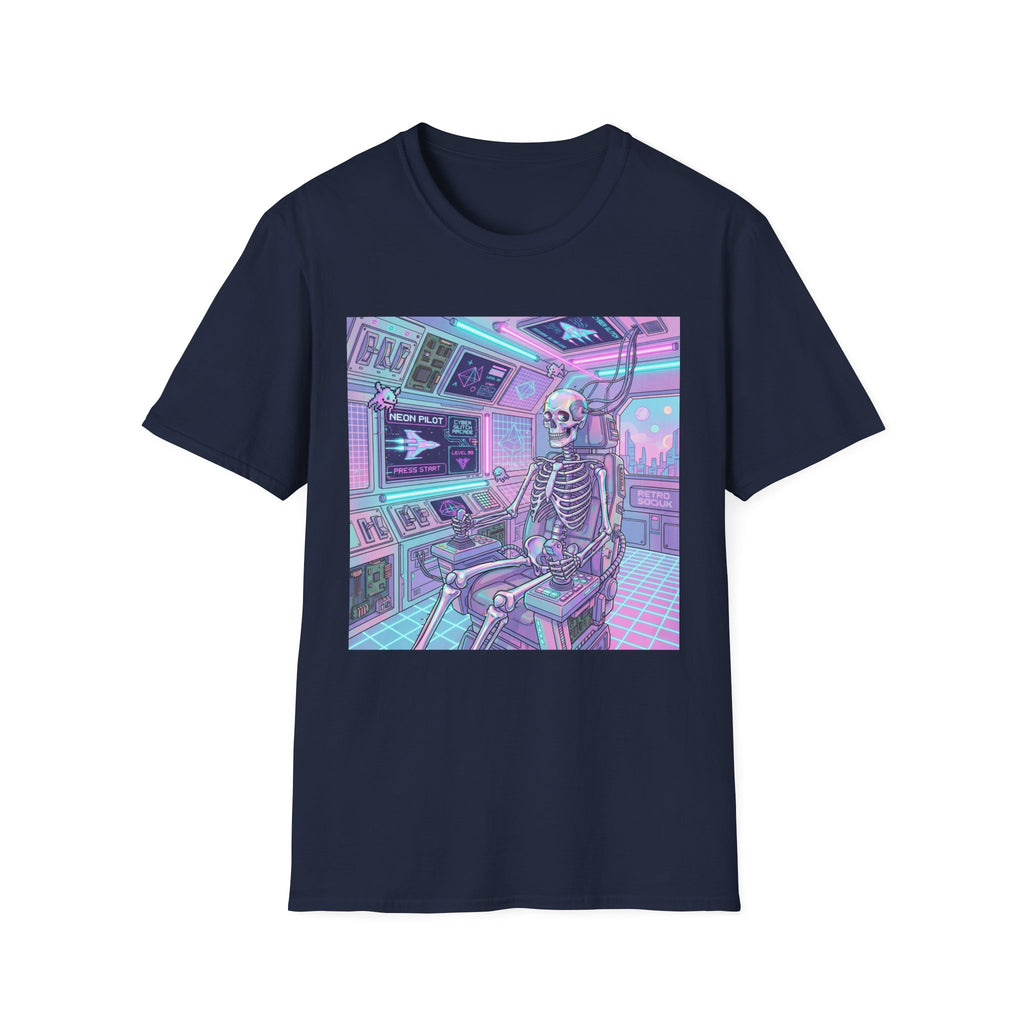 Skeleton Pilot Gamer Graphic Tee