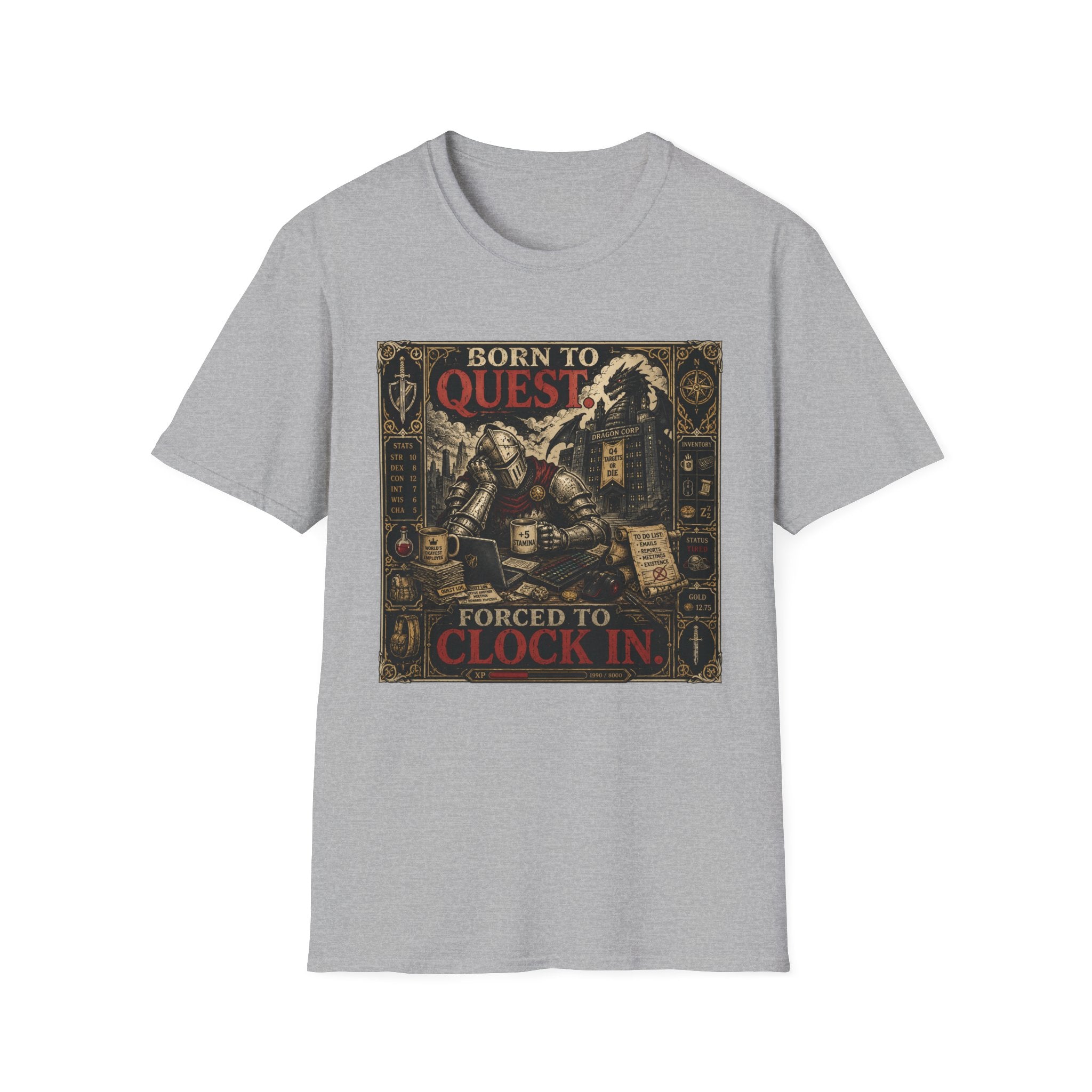 Born To Quest Gamer Graphic Tee