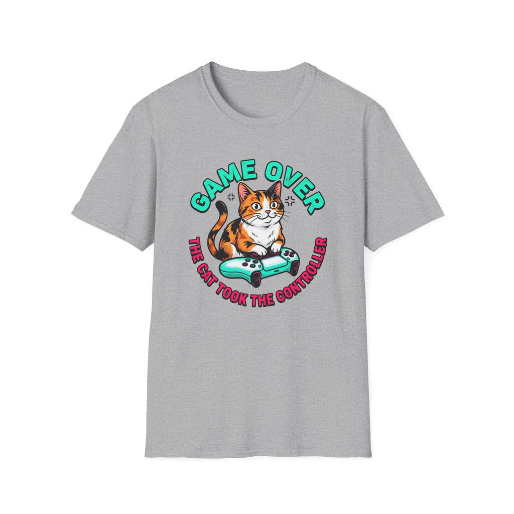 Game Over Cat Graphic Tee