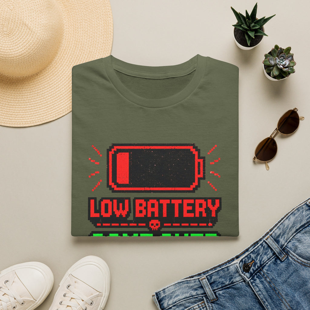Low Battery Game Over Graphic Tee