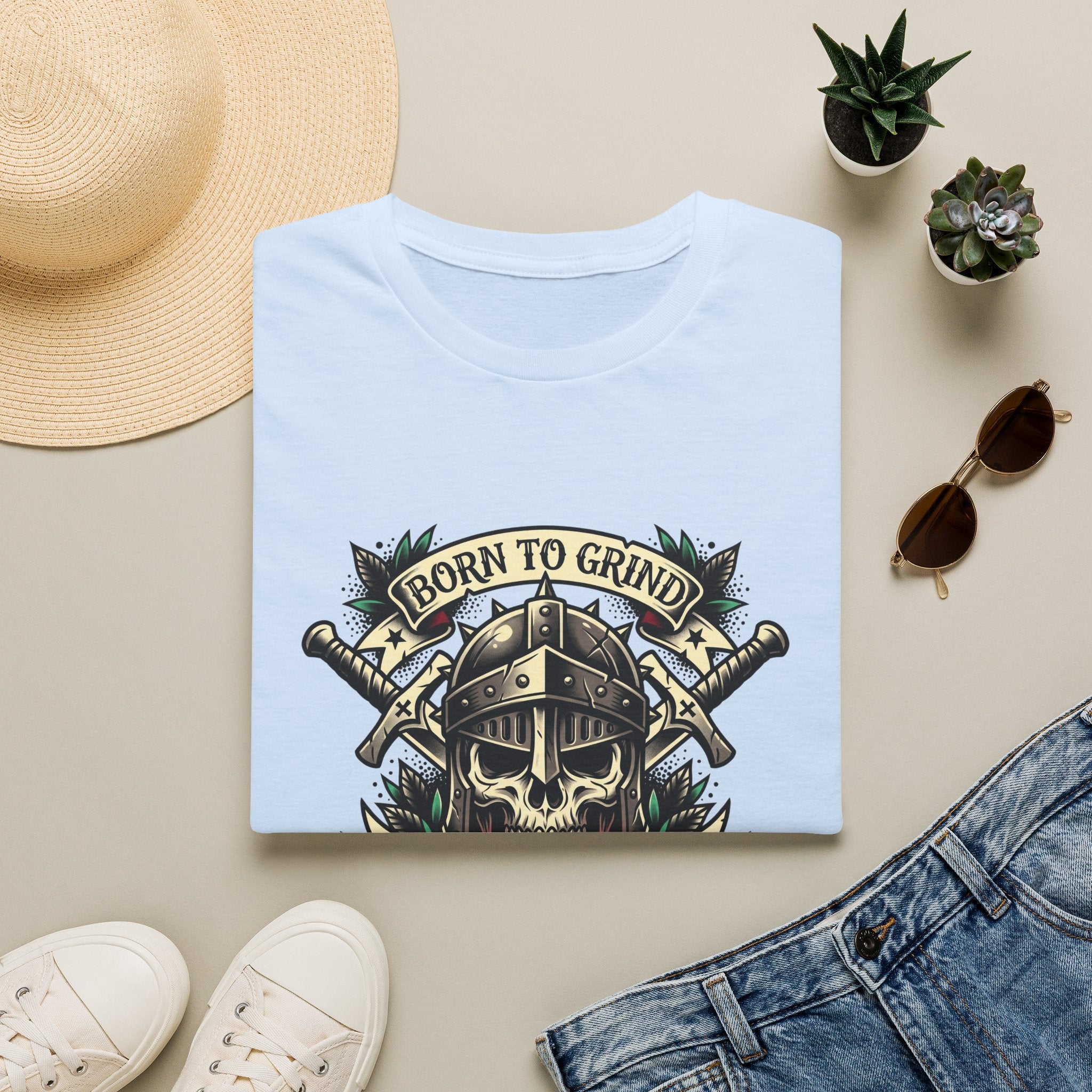 Born To Grind Gamer Graphic Tee