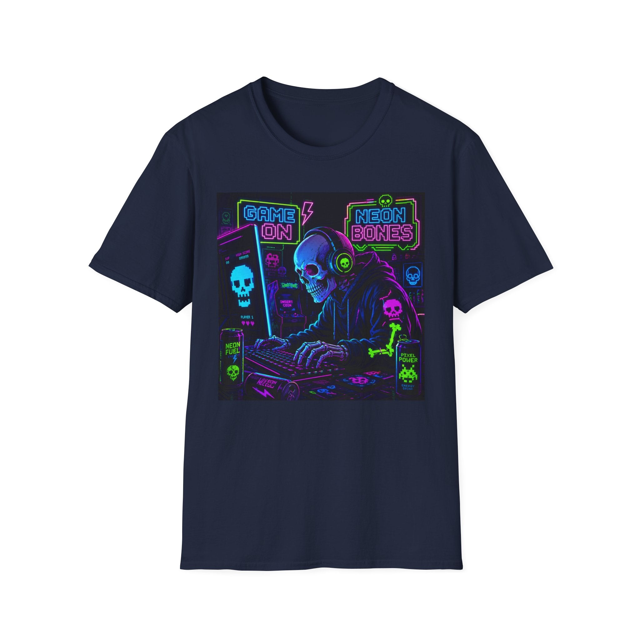 Game On Neon Gamer Graphic Tee