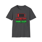 Low Battery Game Over Graphic Tee