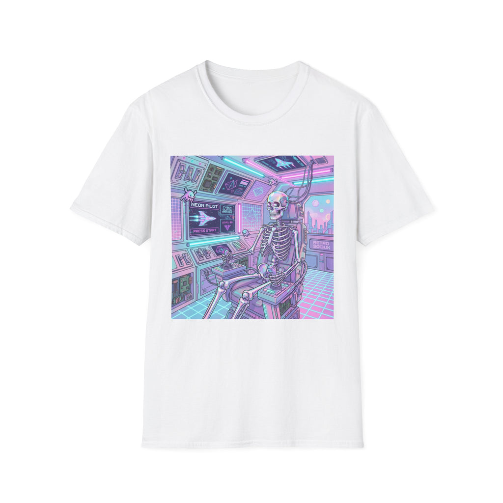 Skeleton Pilot Gamer Graphic Tee