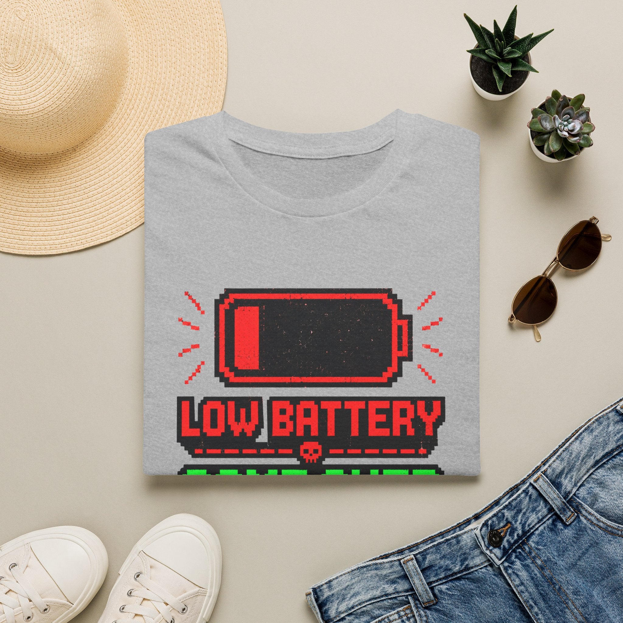 Low Battery Game Over Graphic Tee