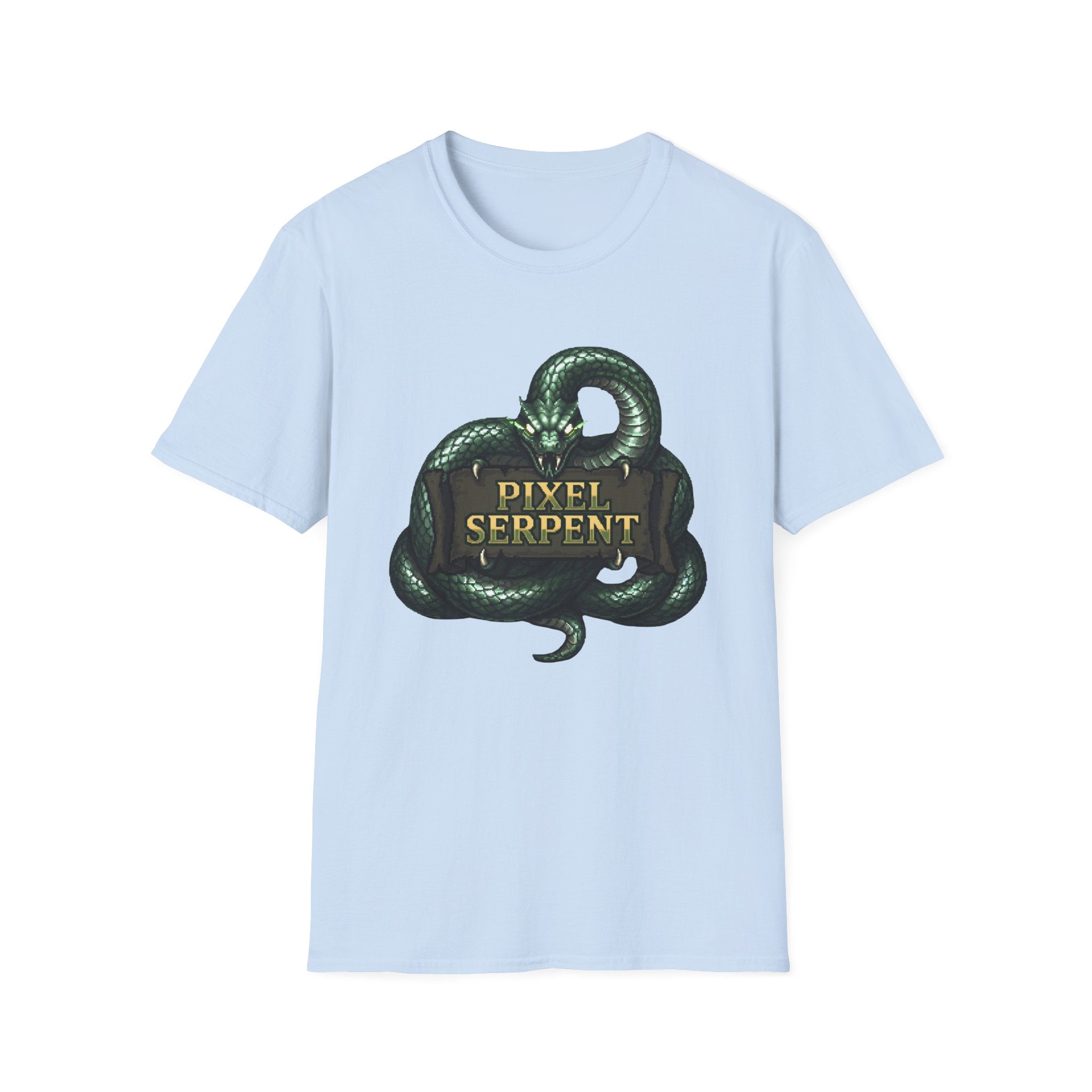 Pixel Serpent Gamer Graphic Tee