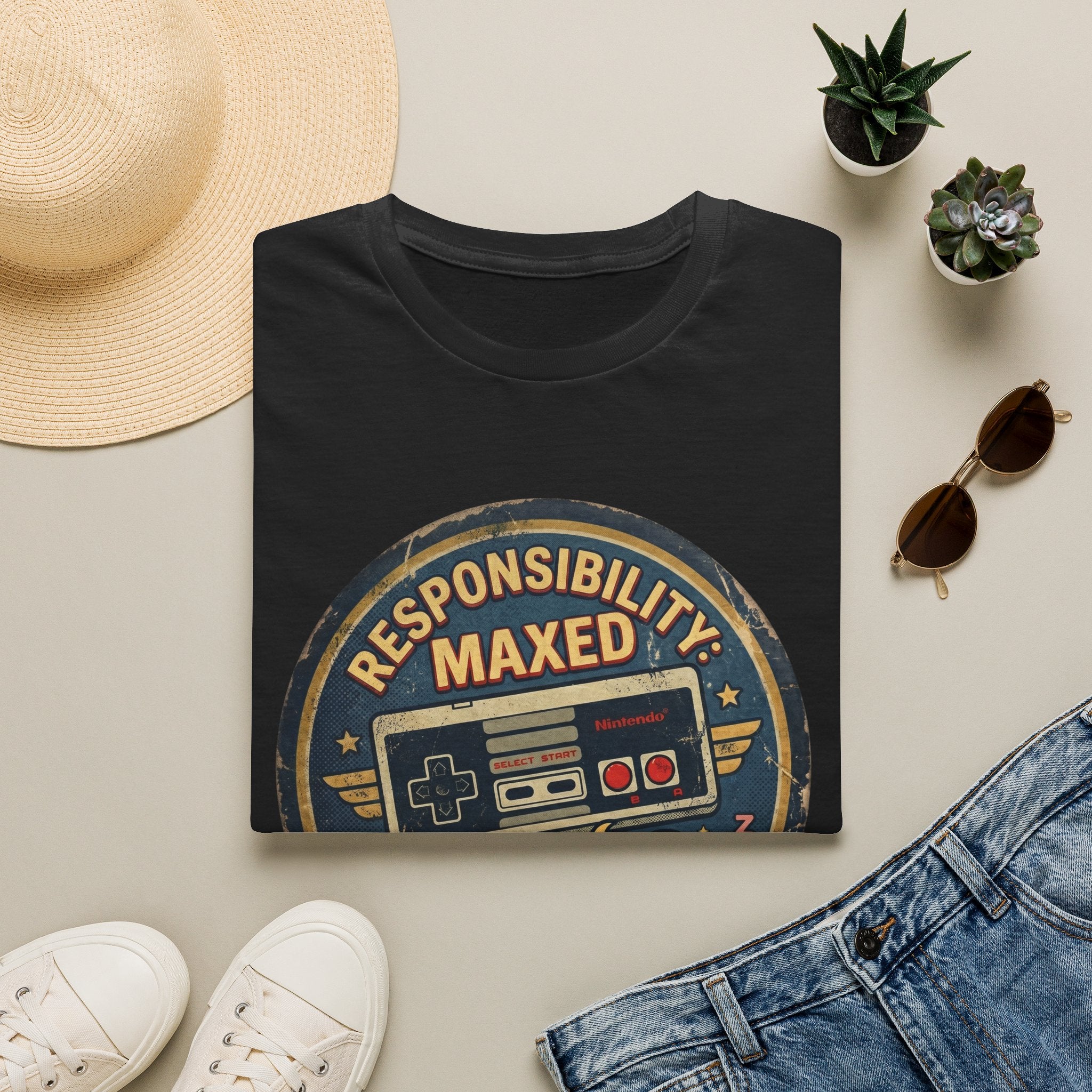 Responsibility Maxed Gamer Graphic Tee