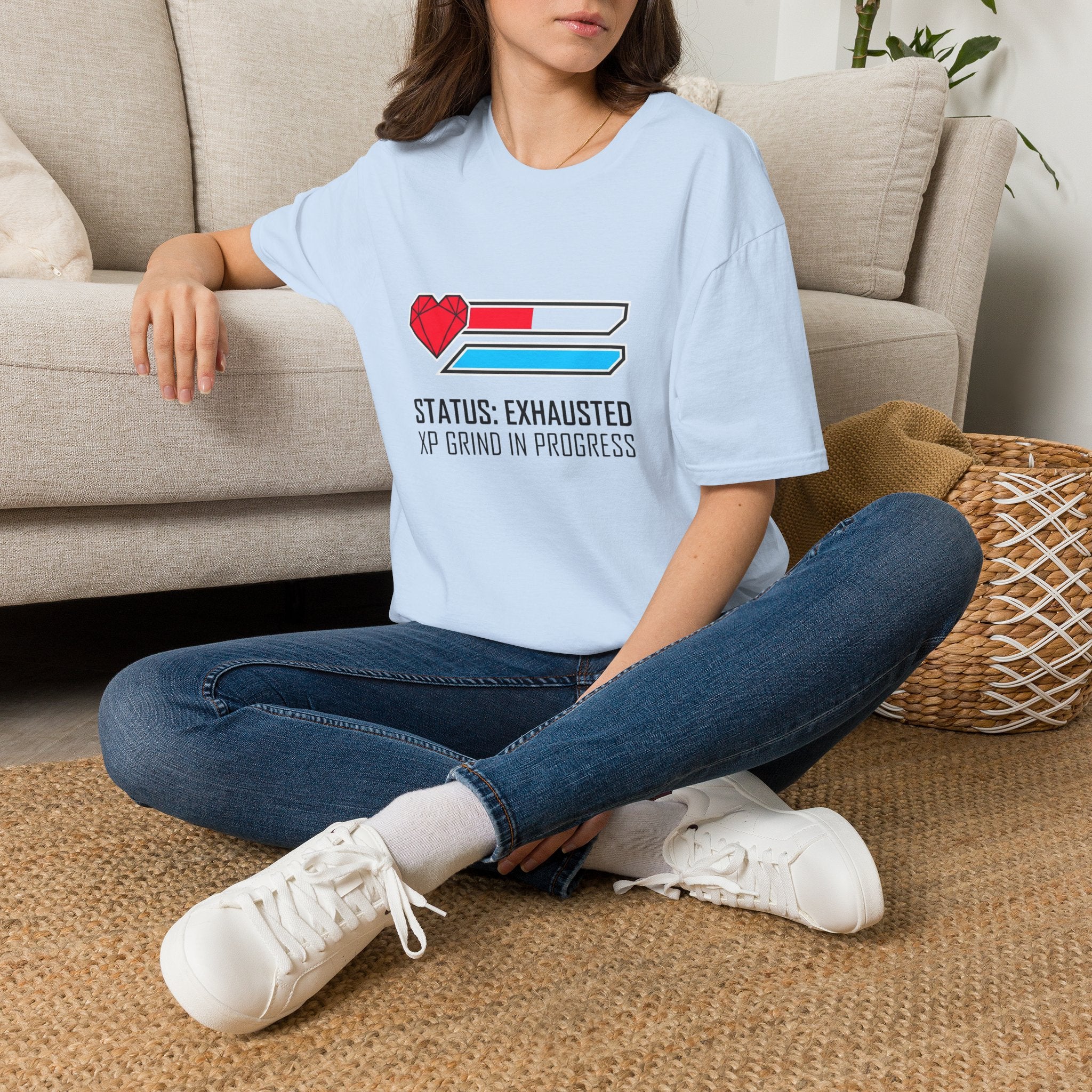 Status: Exhausted Gamer Graphic Tee