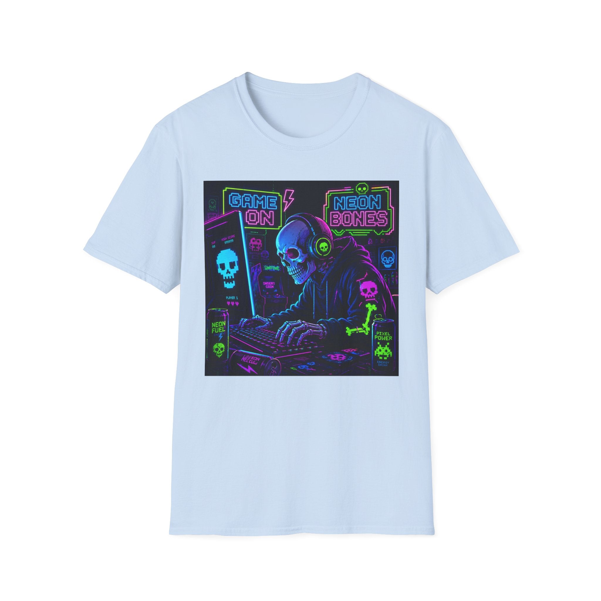 Game On Neon Gamer Graphic Tee