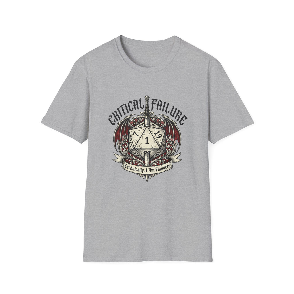Critical Failure Gamer Graphic Tee