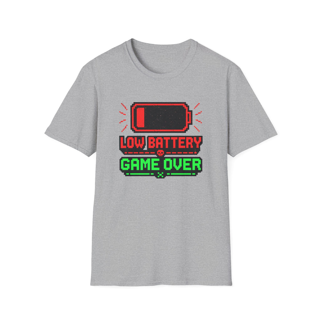Low Battery Game Over Graphic Tee