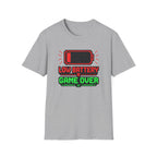 Low Battery Game Over Graphic Tee