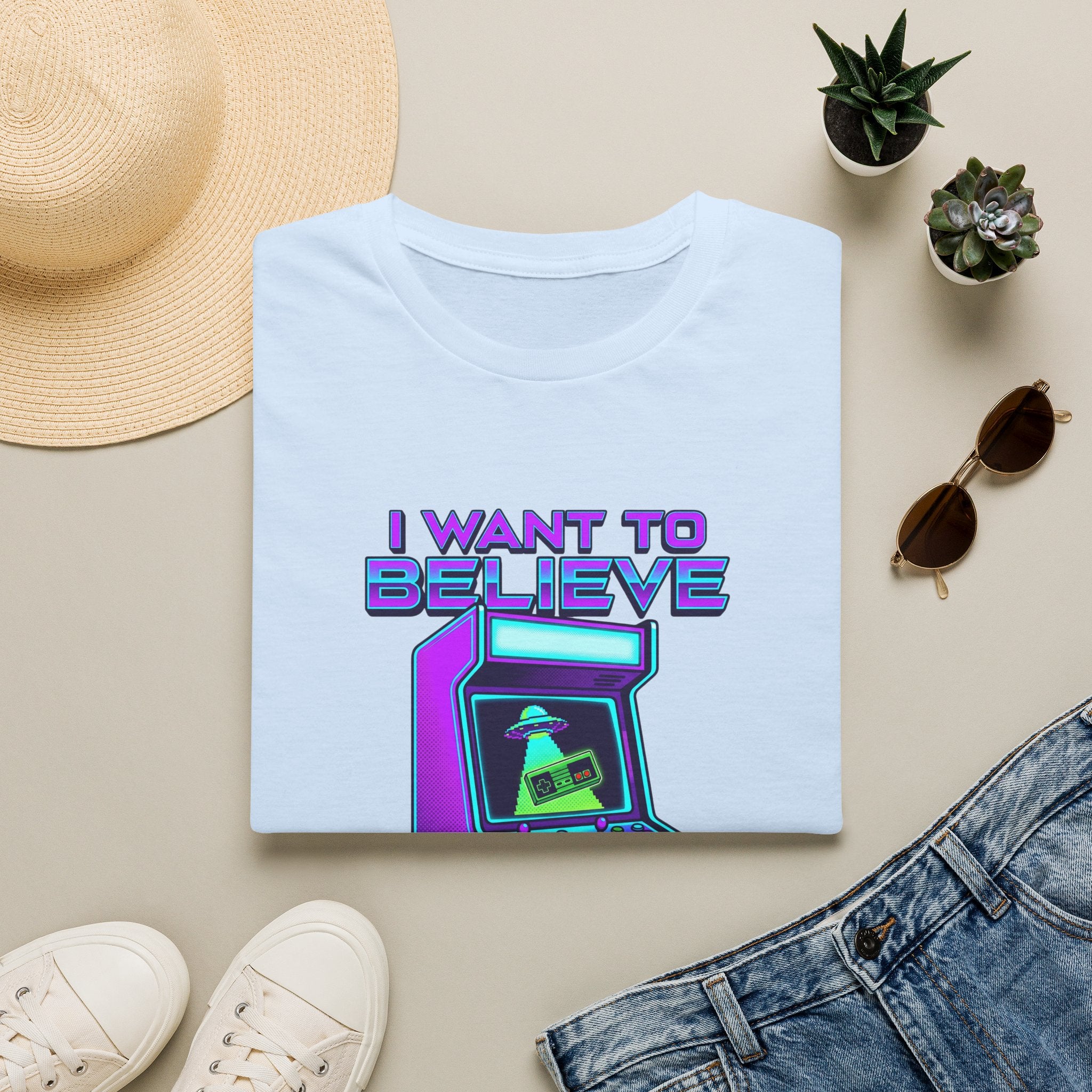 I Want To Believe Gamer Graphic Tee