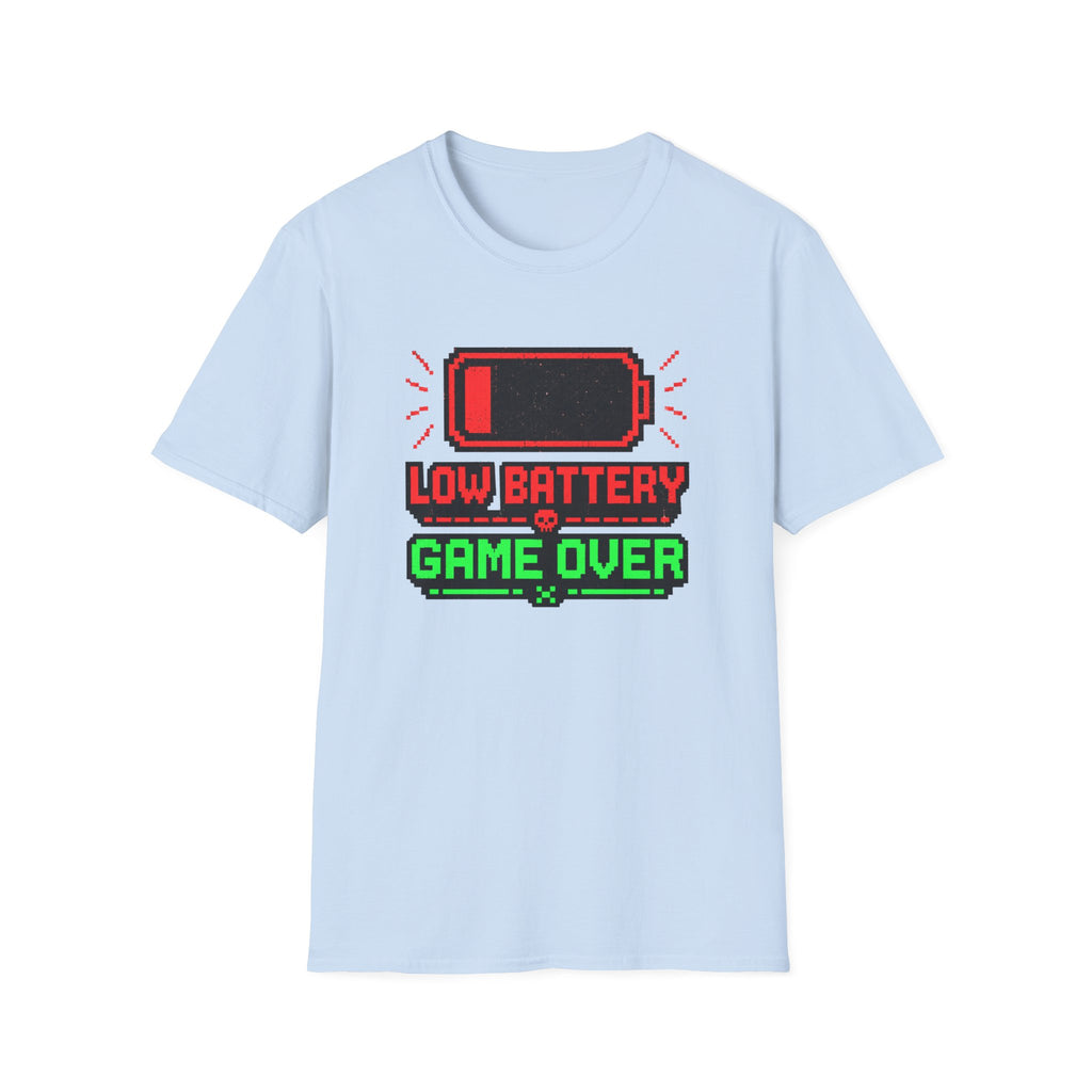 Low Battery Game Over Graphic Tee