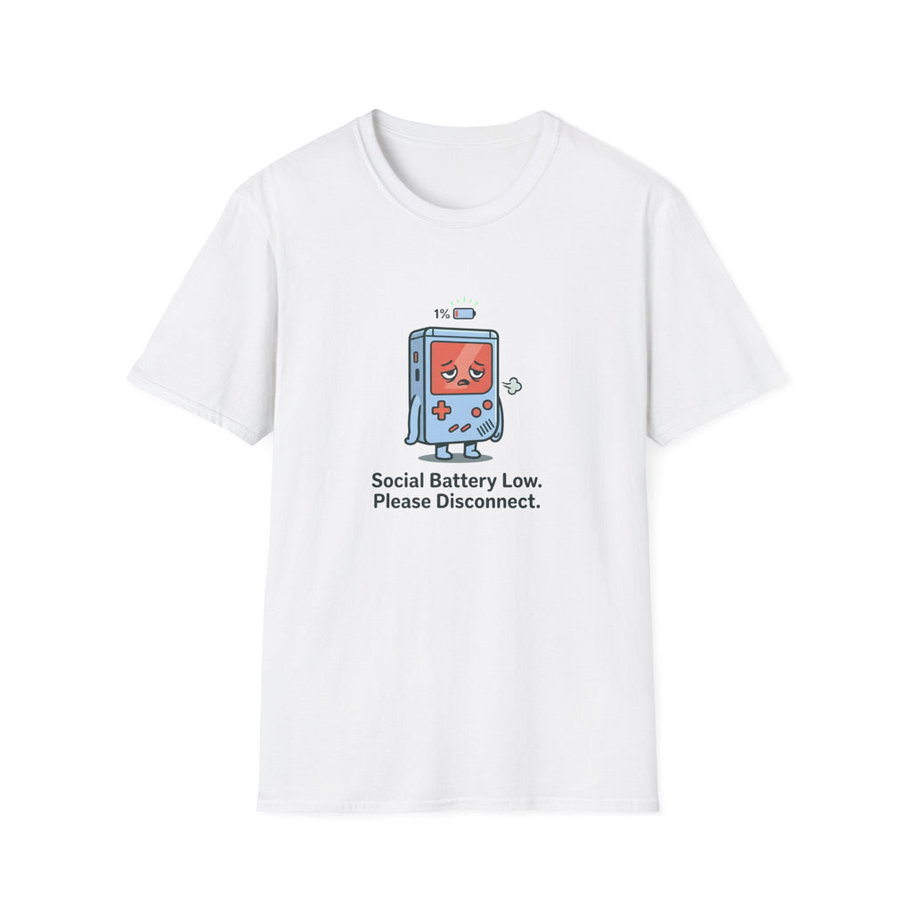 Social Battery Low Gamer Graphic Tee