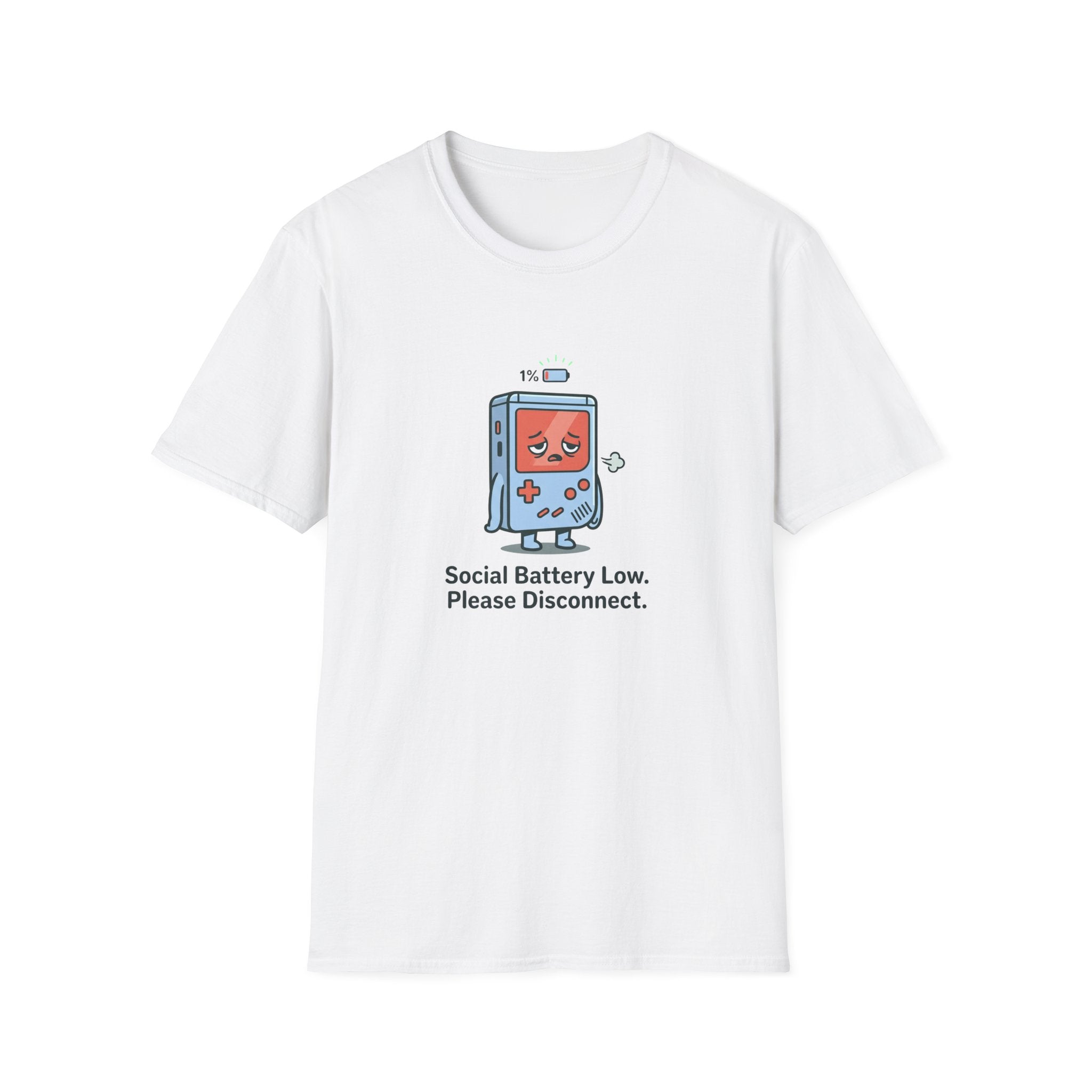 Social Battery Low Gamer Graphic Tee
