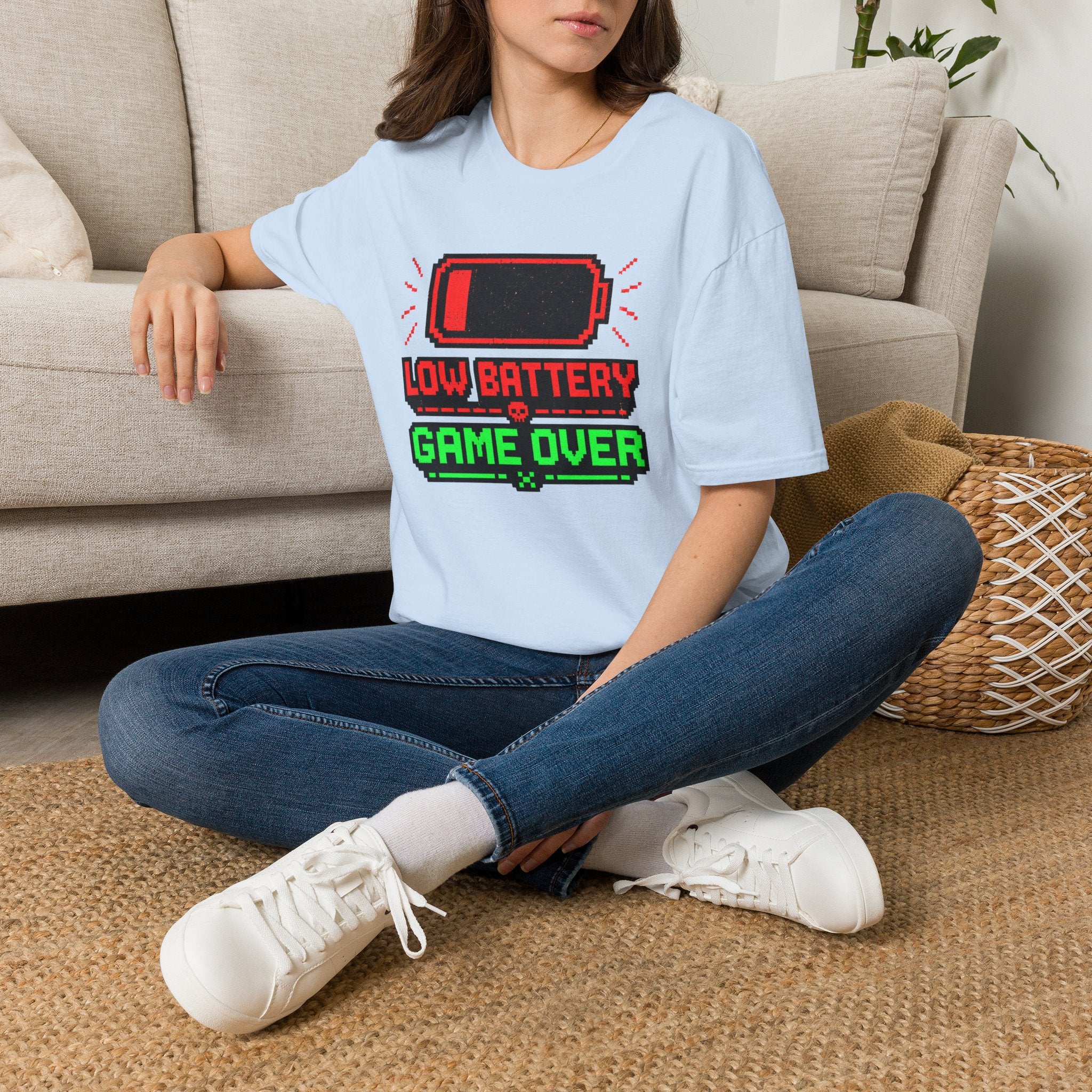 Low Battery Game Over Graphic Tee
