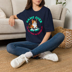 Game Over Cat Graphic Tee