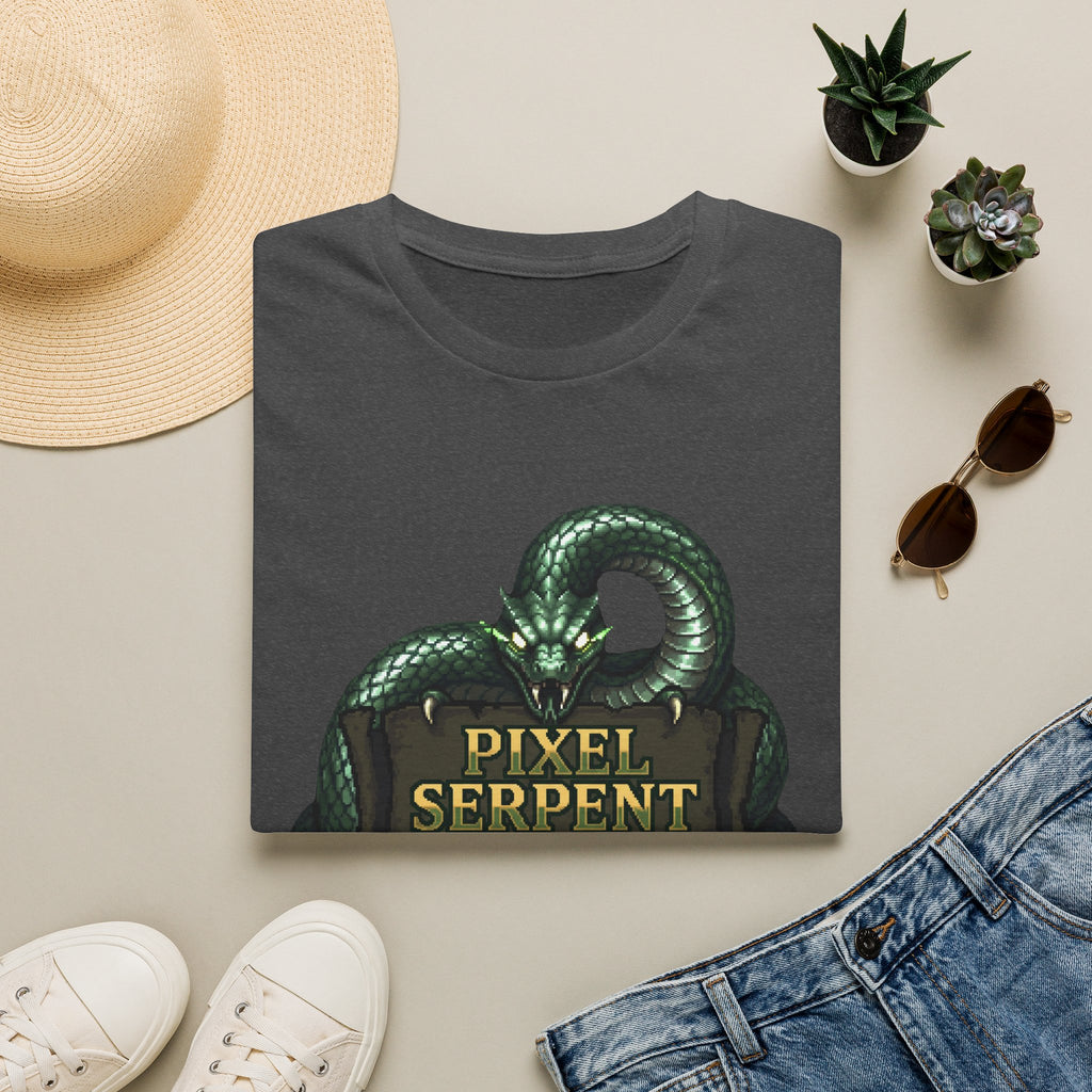 Pixel Serpent Gamer Graphic Tee
