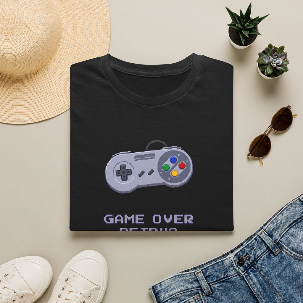 Game Over Retry Gamer Graphic Tee