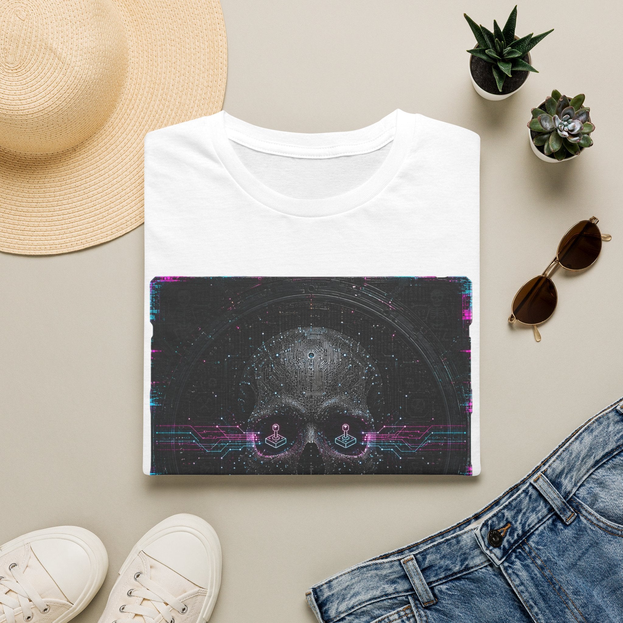 Skull & Controllers Gamer Graphic Tee
