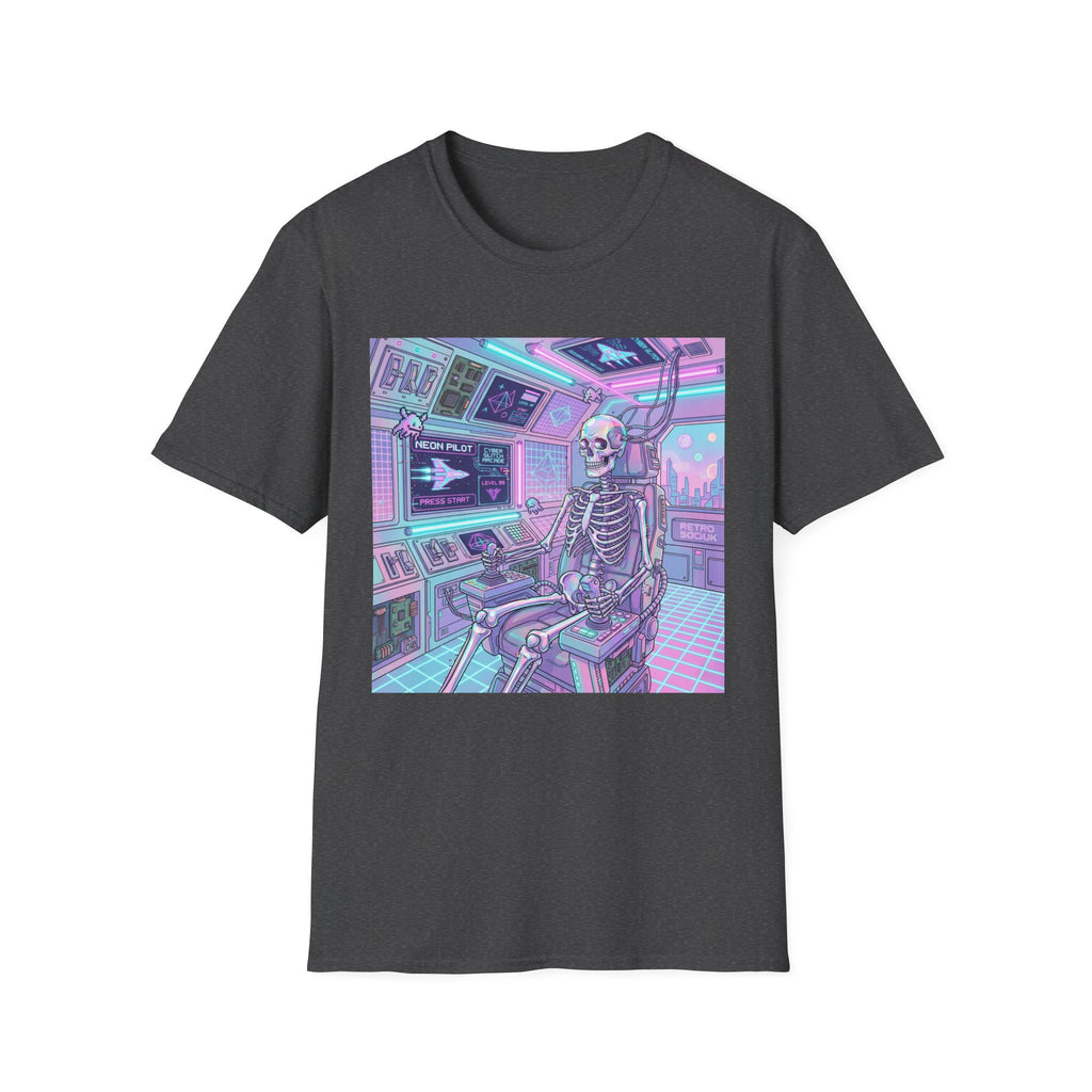 Skeleton Pilot Gamer Graphic Tee