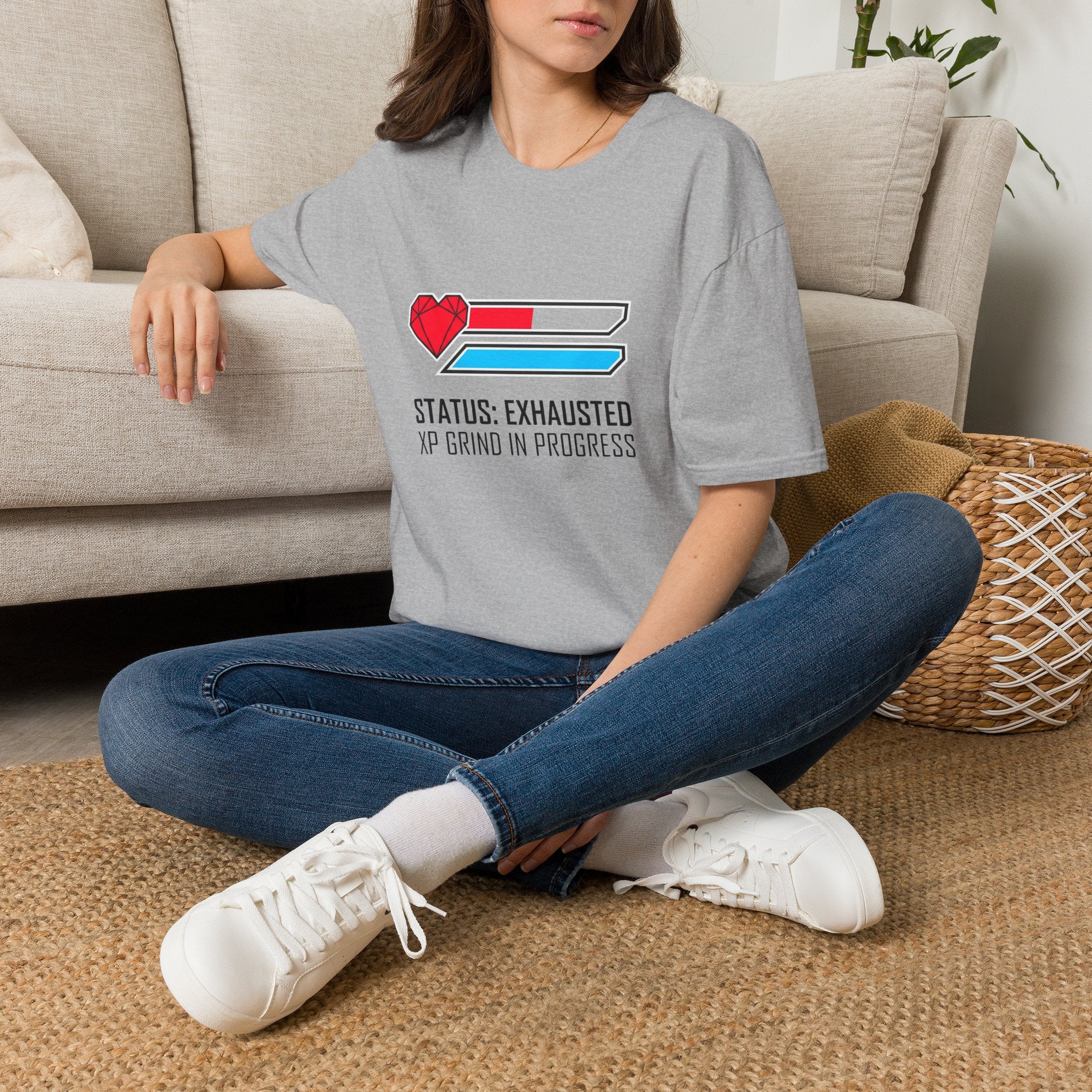 Status: Exhausted Gamer Graphic Tee