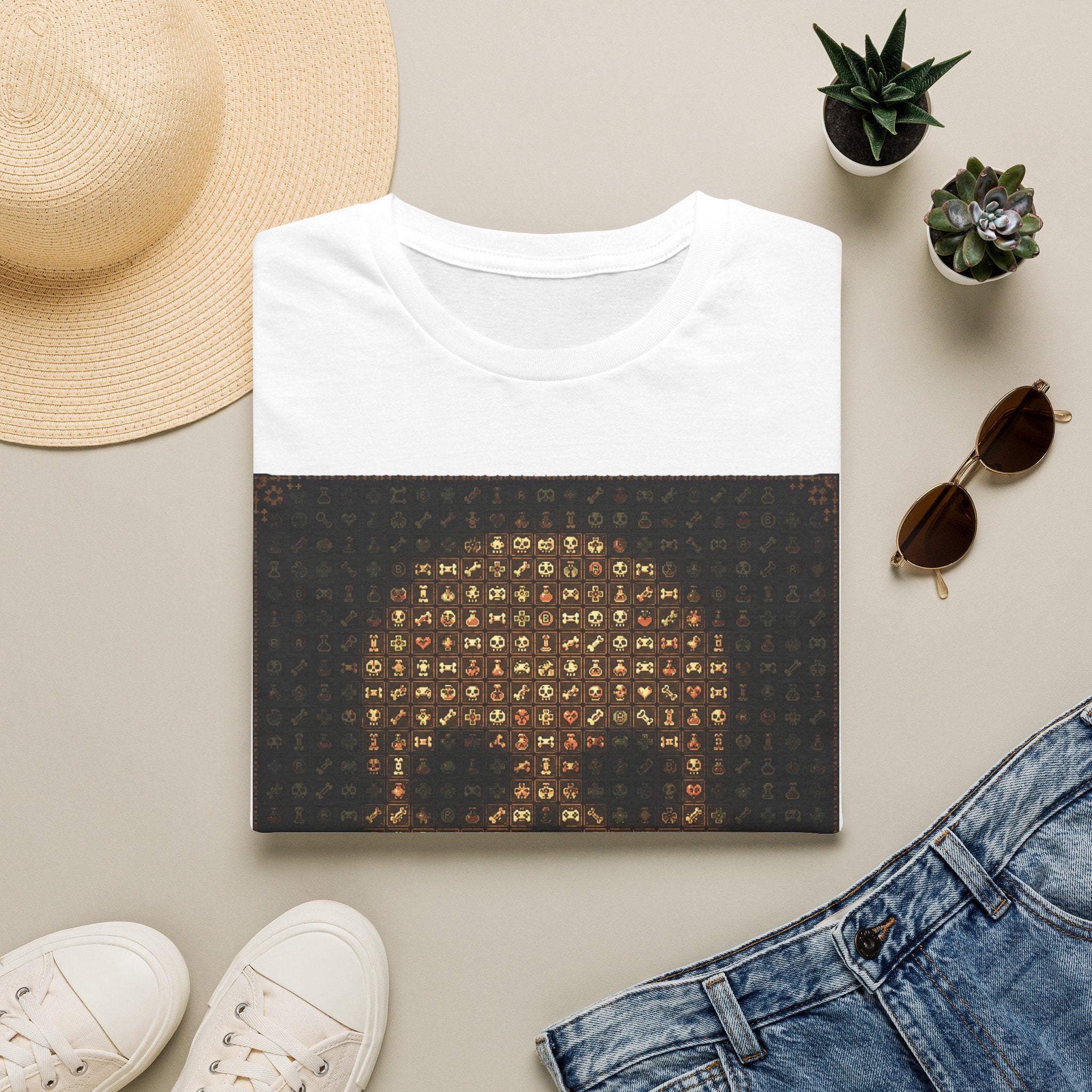 Skull Icons Gamer Graphic Tee