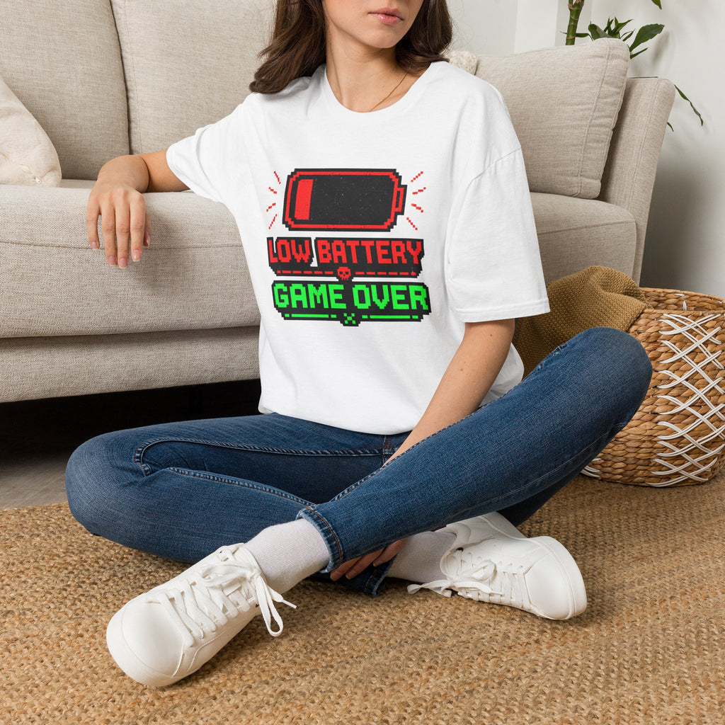 Low Battery Game Over Graphic Tee